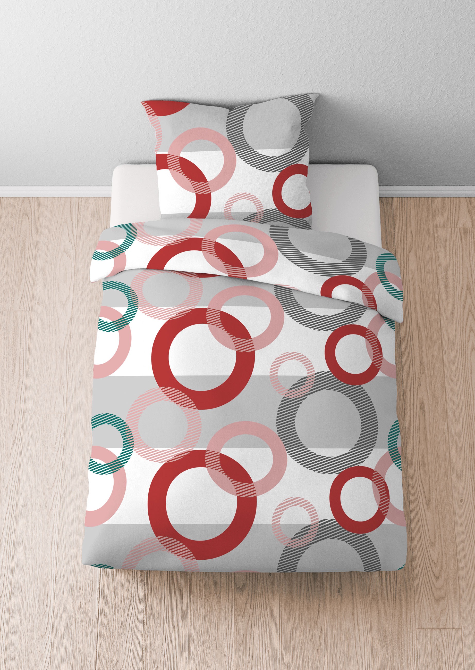 Castell - Markenbettwäsche Bettwäsche »0040568« 2 Stk. tlg. hautsympathisch, 100% Baumwolle, Reißverschluss, ganzjährig nutzbar