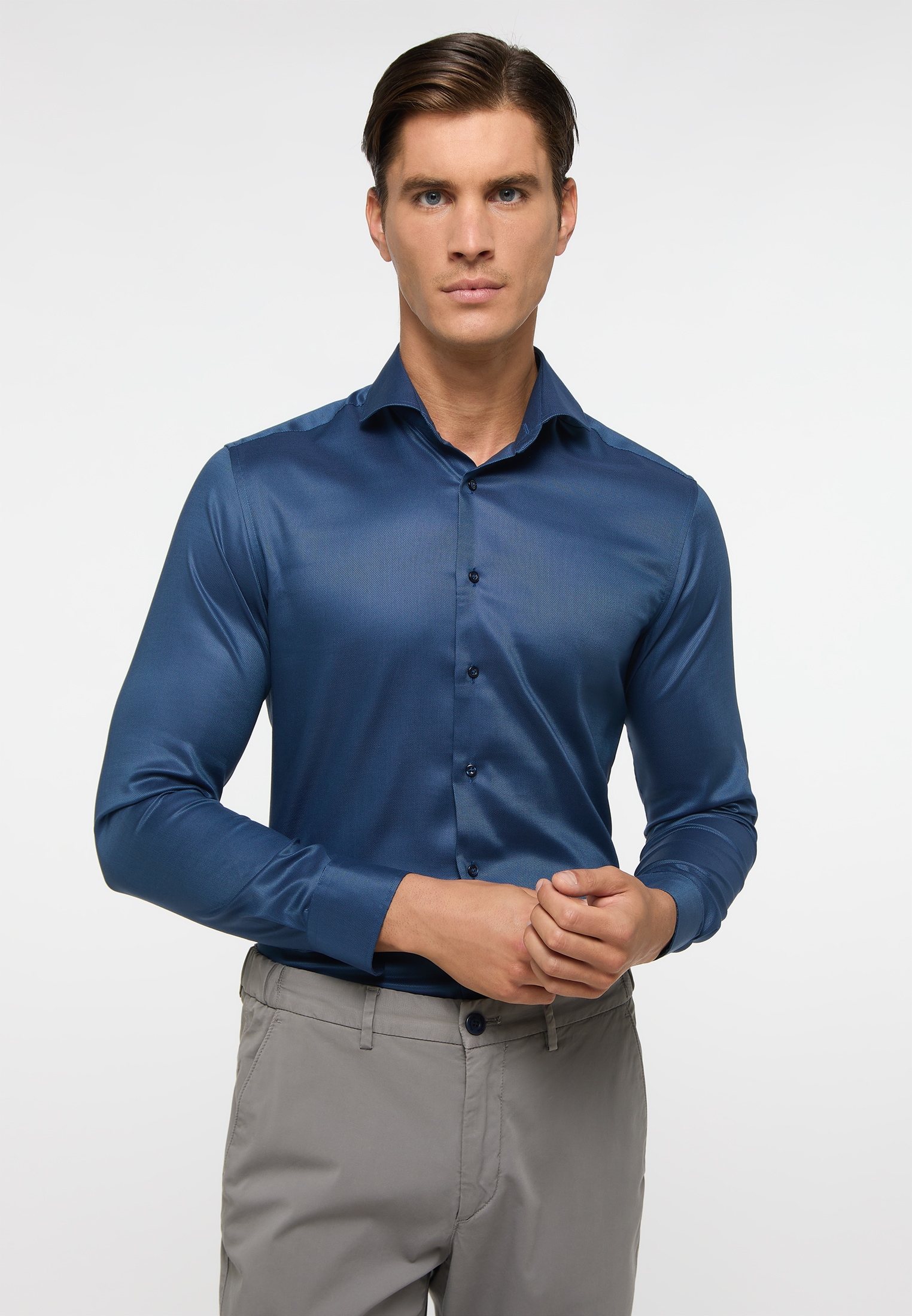 Eterna Langarmhemd "SLIM FIT", EASY IRON (bügelleicht) günstig online kaufen