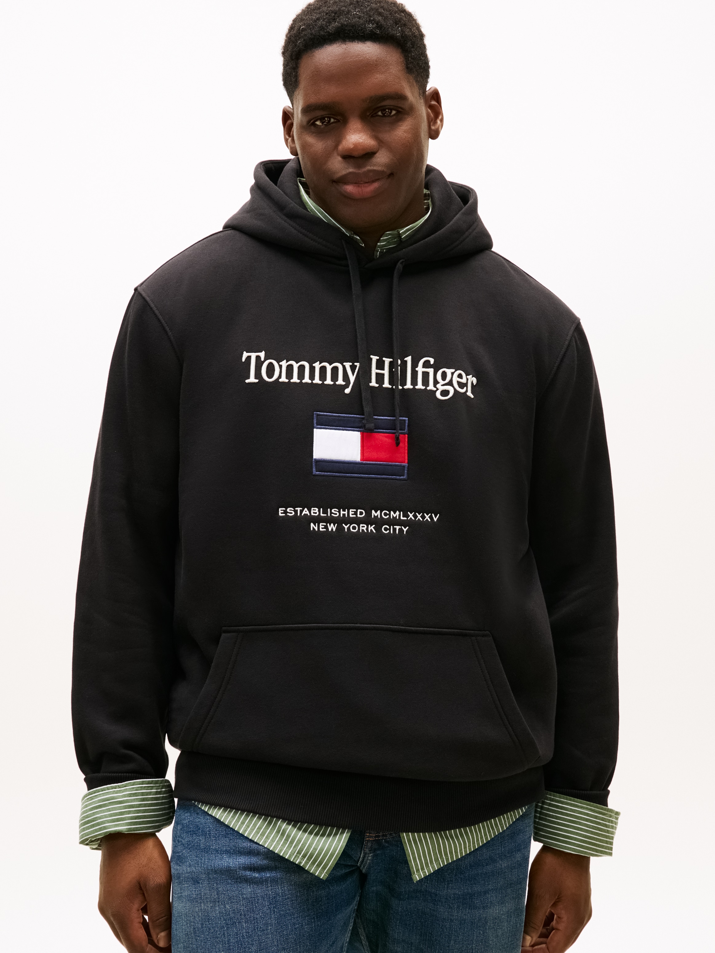 Tommy Hilfiger Big & Tall Hoodie "BT-TOMMY EMBRO FLAG", Große Größen günstig online kaufen