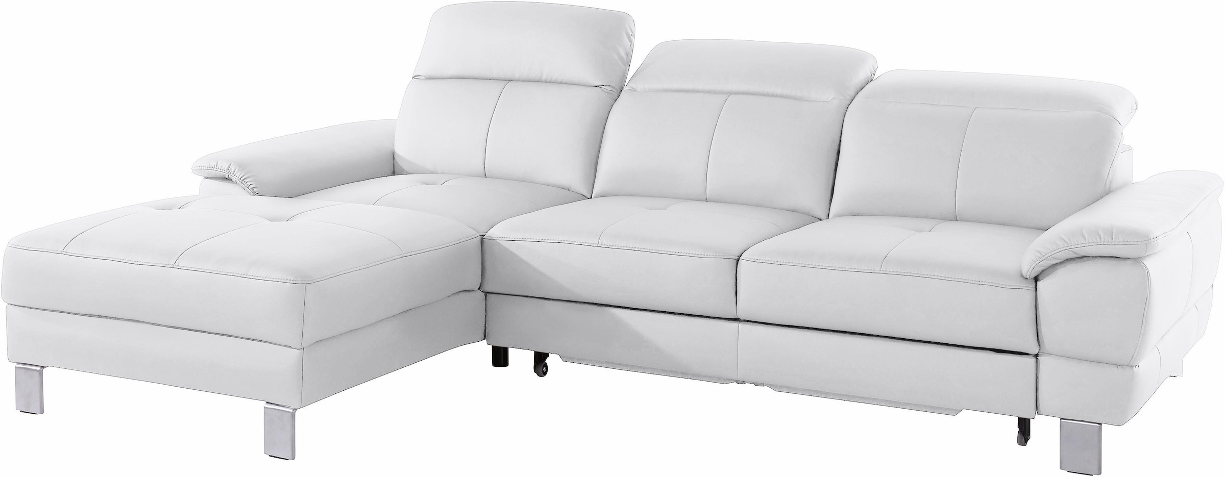 exxpo - sofa fashion Ecksofa »Mantua 2, inkl. Kopf- bzw. Rückenverstellung, bequem, L-Form«, wahlweise mit Bettfunktion und Bettkasten, tolle Verarbeitungsdetails