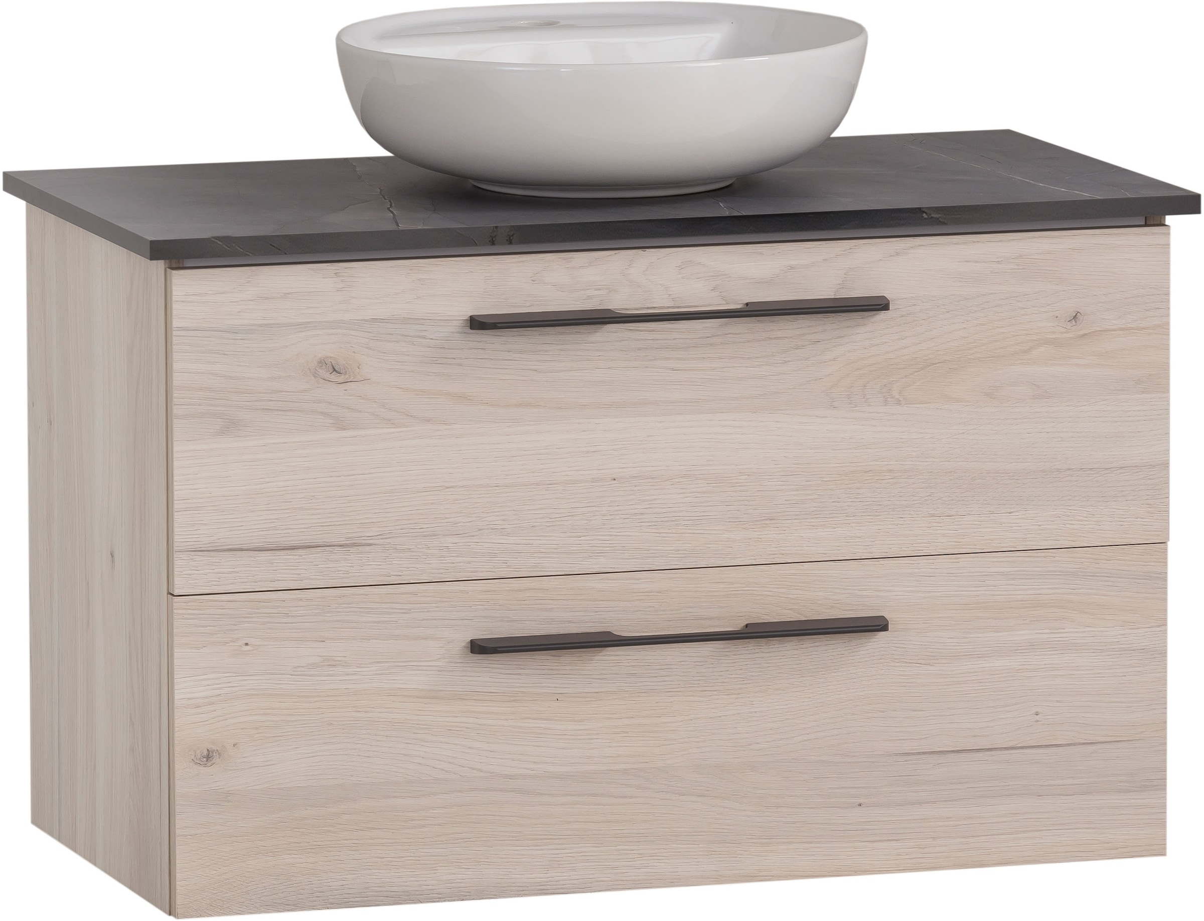 Schildmeyer Waschtisch "Maxim, Sandeiche + Marmor" 3 Stk. tlg. Made in Germ günstig online kaufen