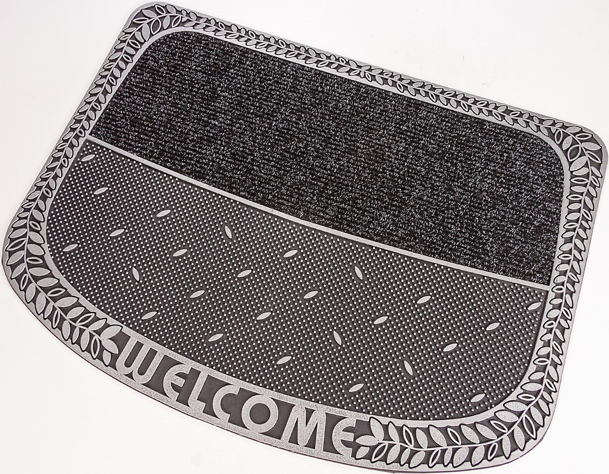 Home2Fashion Fußmatte »TC Clean Tendri, Welcome«, rechteckig,  Schmutzfangmatte, mit Spruch, robust, In- und Outdoor geeignet | BAUR