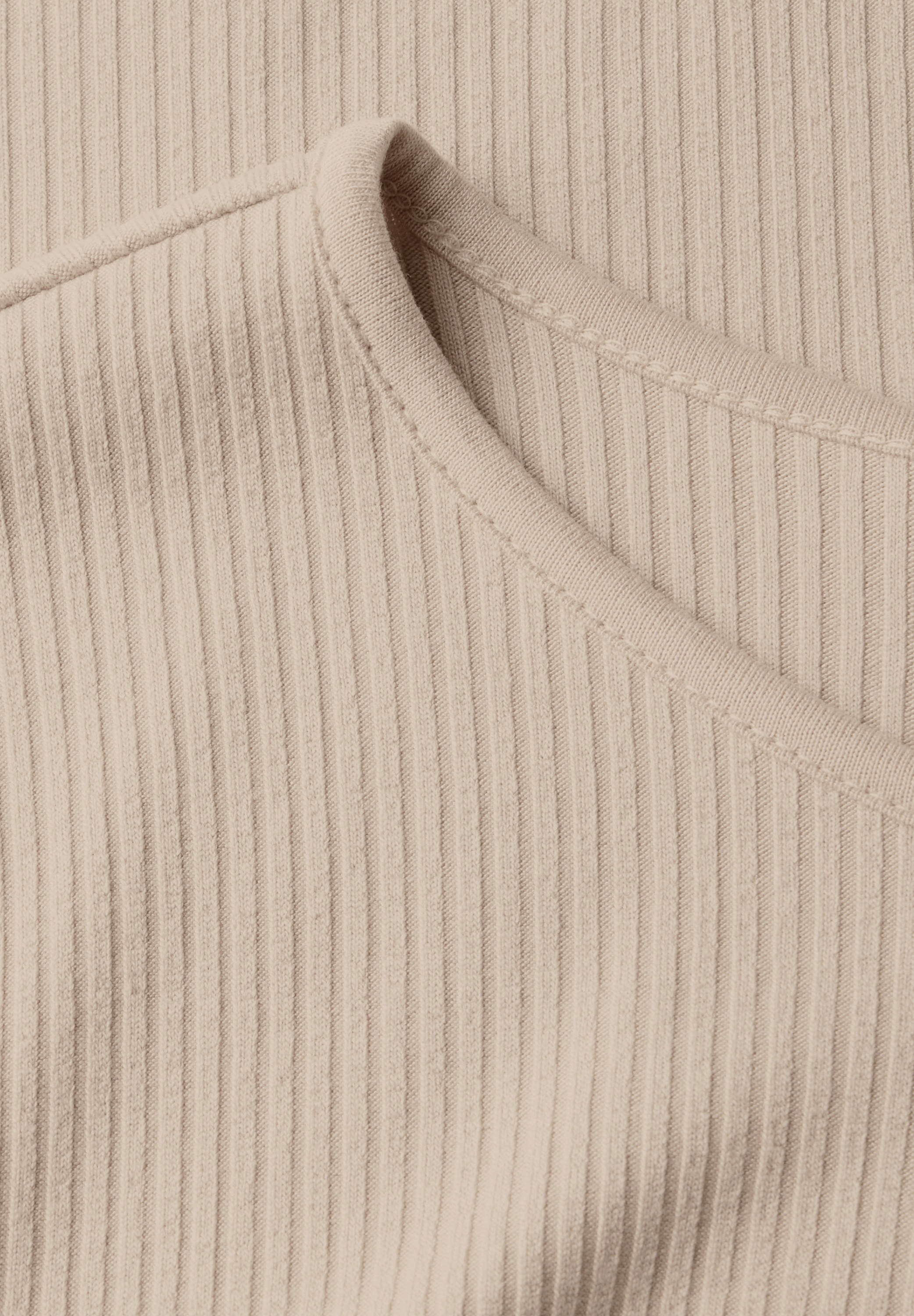 STREET ONE Langarmshirt, aus softem Materialmix