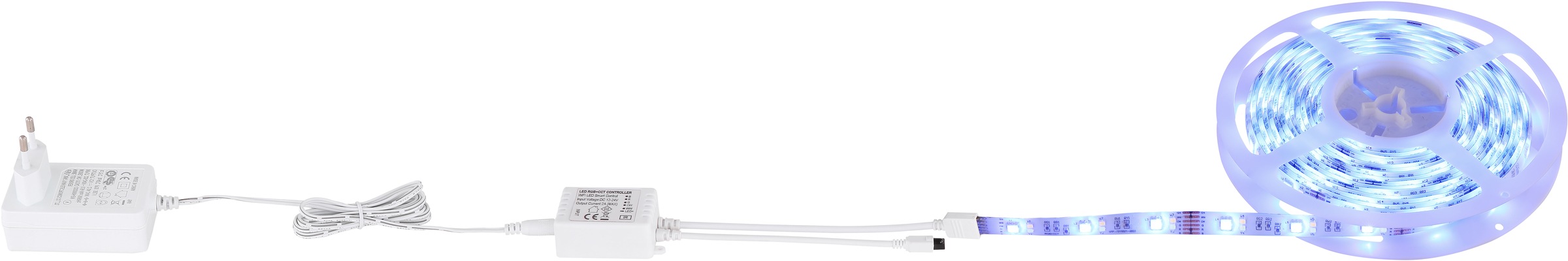 GLOBO LIGHTING LED Stripe »EDUARD«, Band/Farben fixierbar/kompatibel mit Smart Home und Alexa