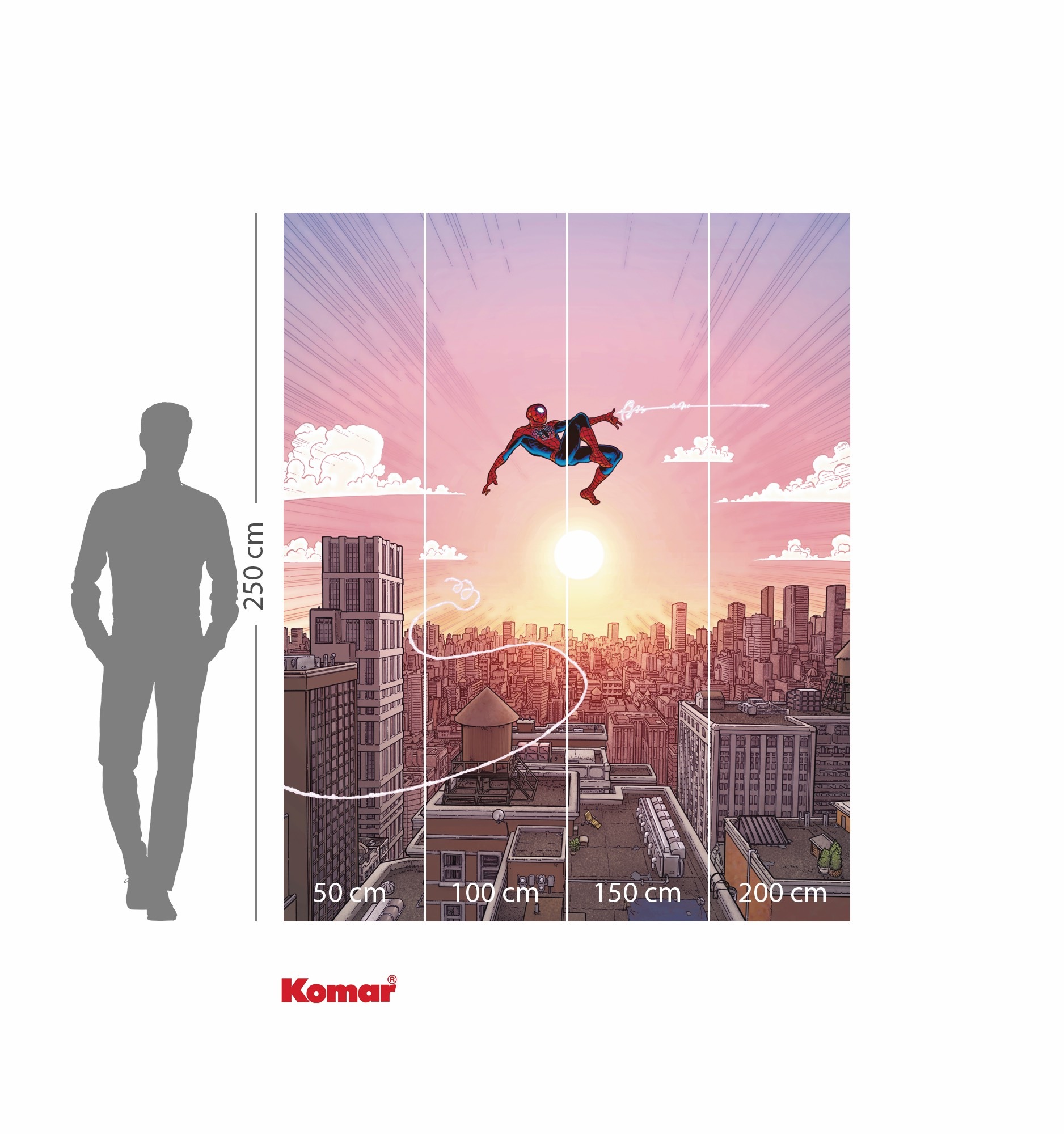 Komar Kindertapete »Marvel Spider-Man Swingi...