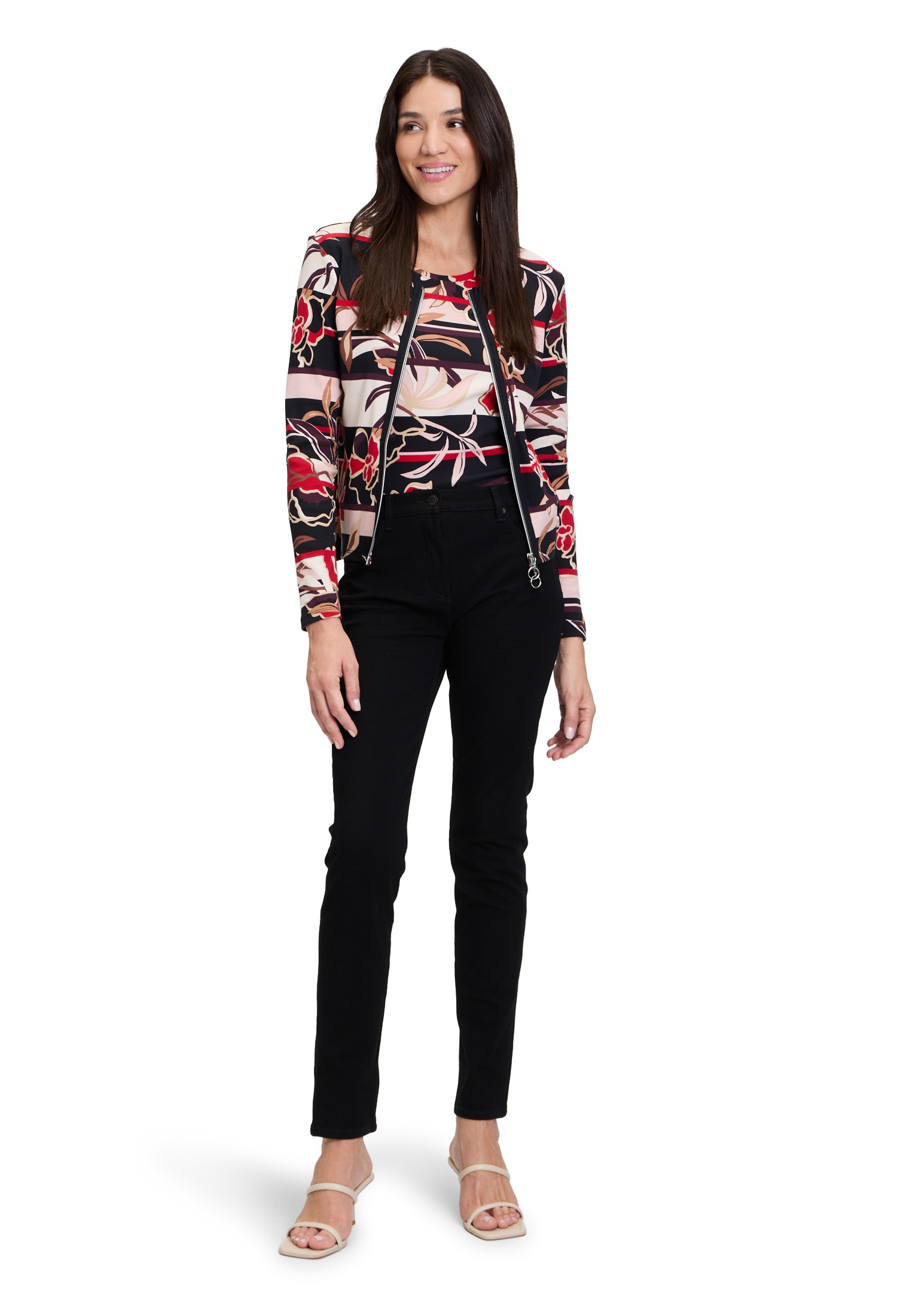 Betty Barclay Kurzarmshirt »Betty Barclay Shirtjacke mit Rippenstruktur«, (1 tlg.), Material