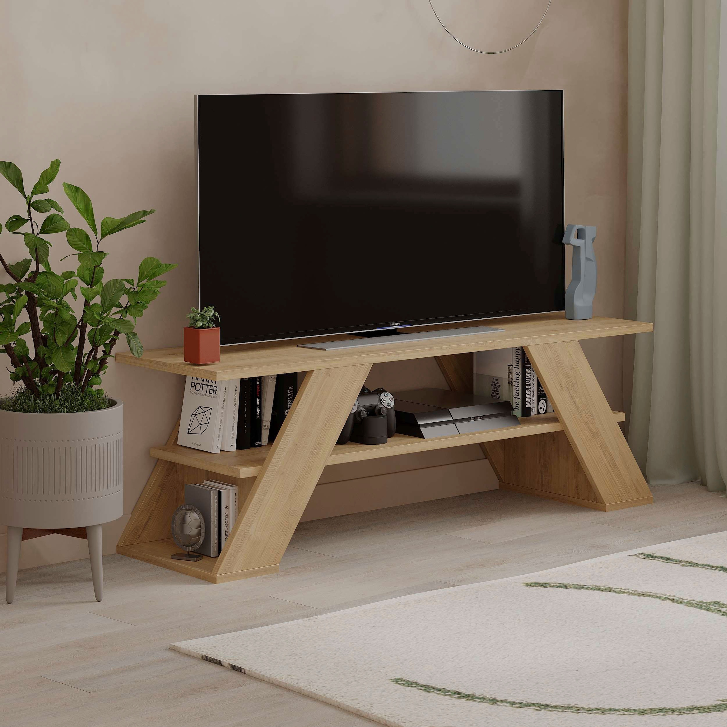 Decortie TV-Schrank »Farfalla TV Schrank«, (Packung), Einfache Montage,Platzsparend