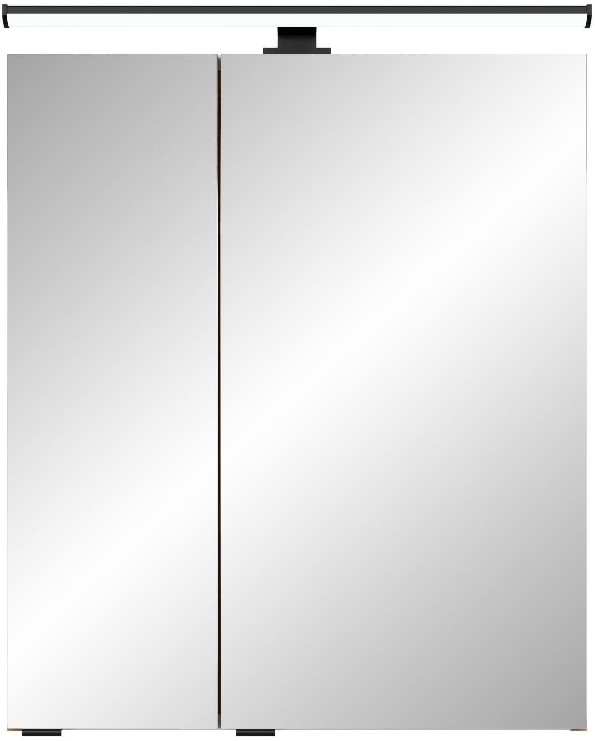 Saphir Spiegelschrank »Quickset 700, 2 Türen, 60cm breit, LED-Aufsatzleuchte«