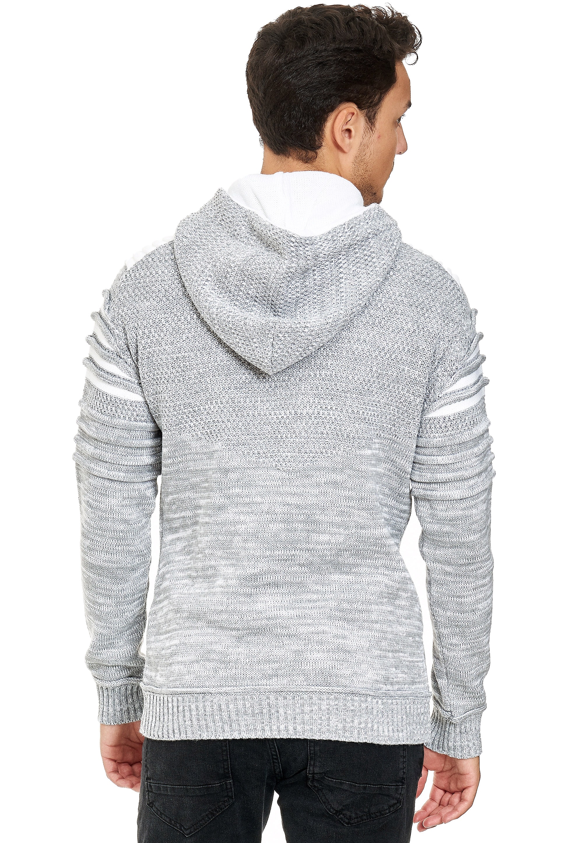 Rusty Neal Kapuzensweatshirt, in modernem Strickdesign