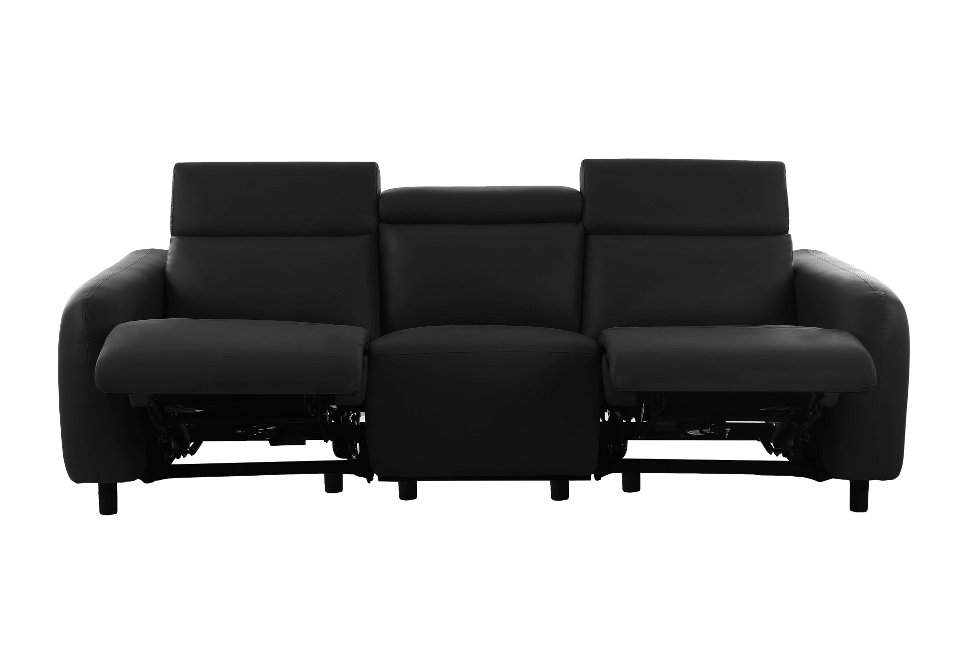 Home affaire 3-Sitzer »SKAANE Kunstleder, Sofa mit manueller-u. elektrischer Relaxfunktion«, Relax-Funktion in 2 Sitzen, Kopfteilverstellung, Federkernpolsterung