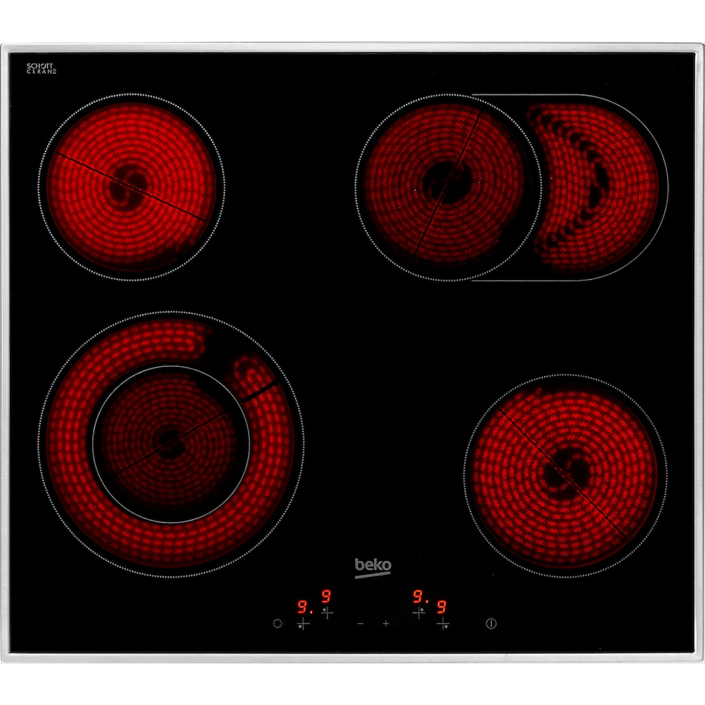 BEKO Backofen-Set »BBSM12320X«, BBSM12320X, mit Teleskopauszug nachrüstbar