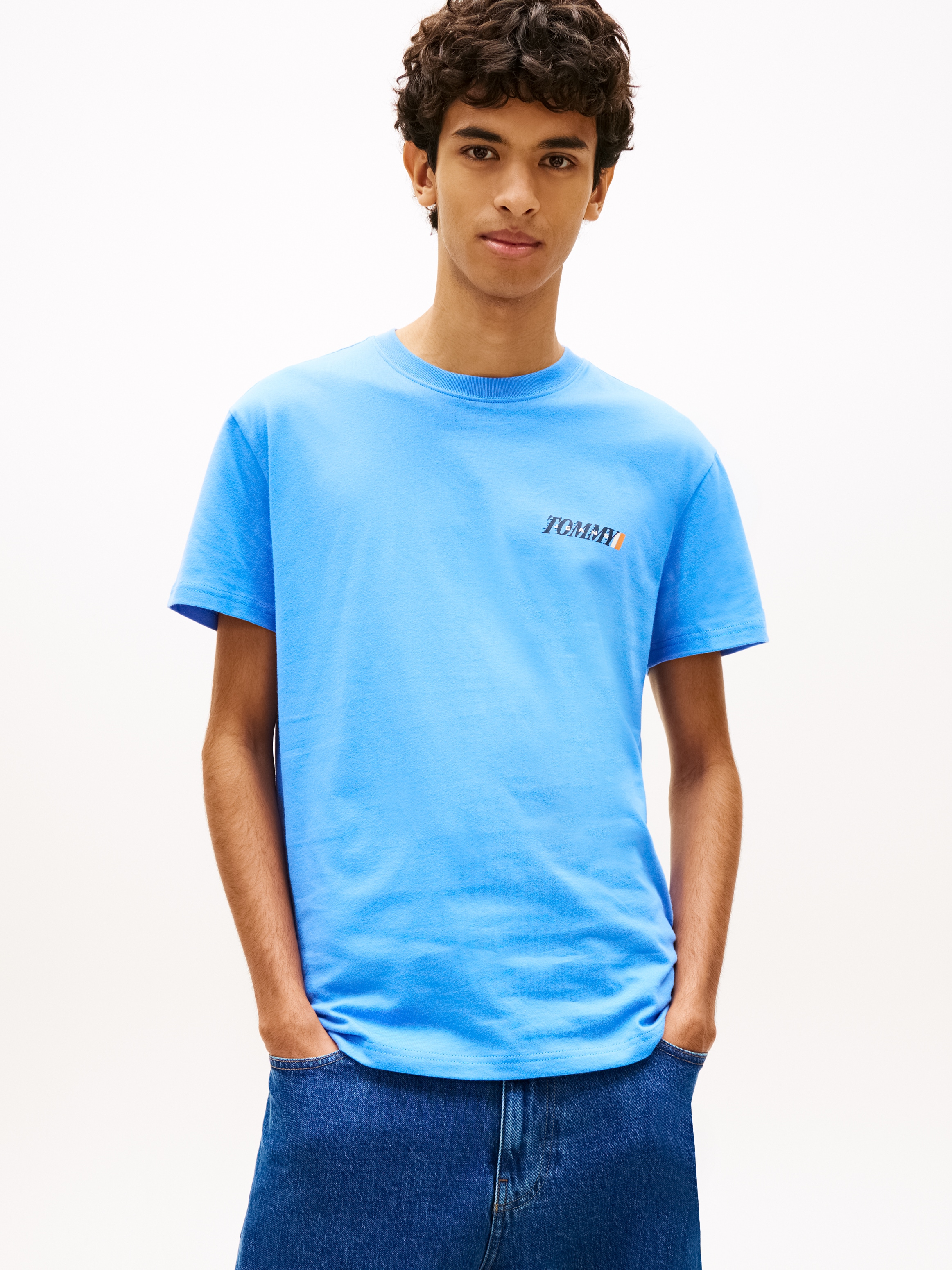 Tommy Jeans T-Shirt "REGULAR VINTAGE LA BACK" Regular fit mit Markenprint günstig online kaufen