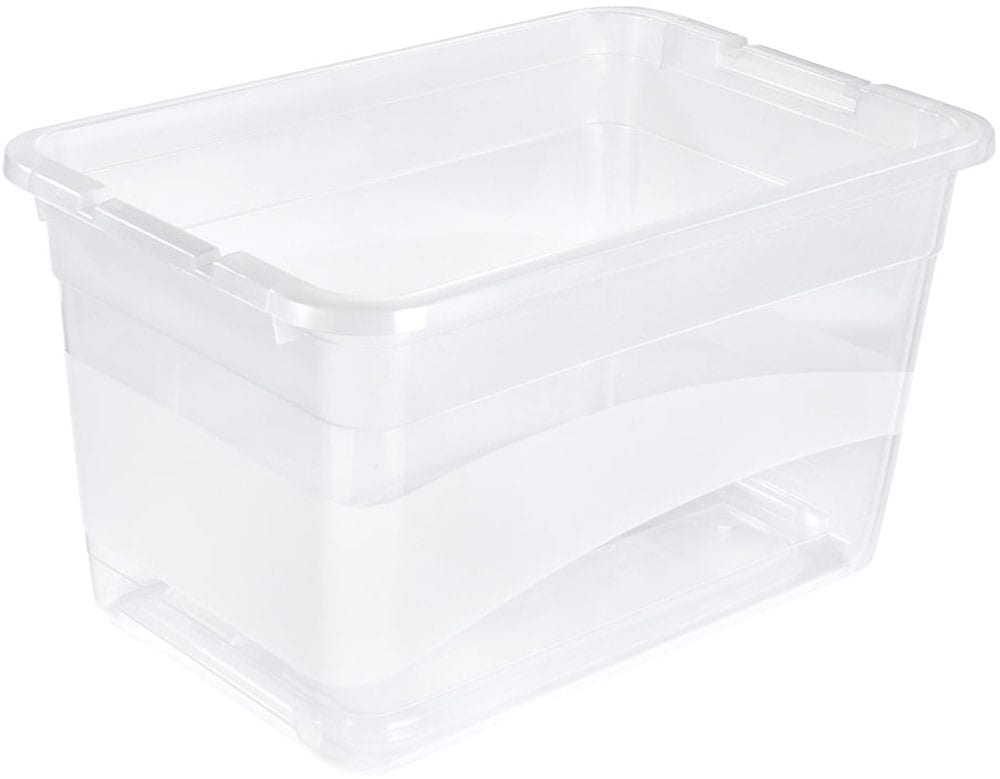 keeeper Aufbewahrungsbox »Cornelia, 3er Set, 52 L, 59,5 x 39,5 x 34 cm« durch Clips verschließbar, Griffe am Boden