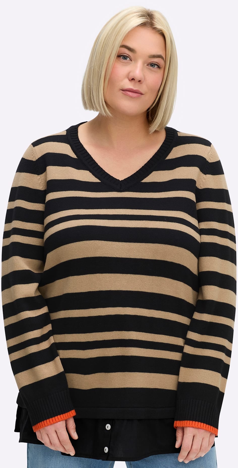 Sheego 2-in-1-Pullover "Pullover" günstig online kaufen