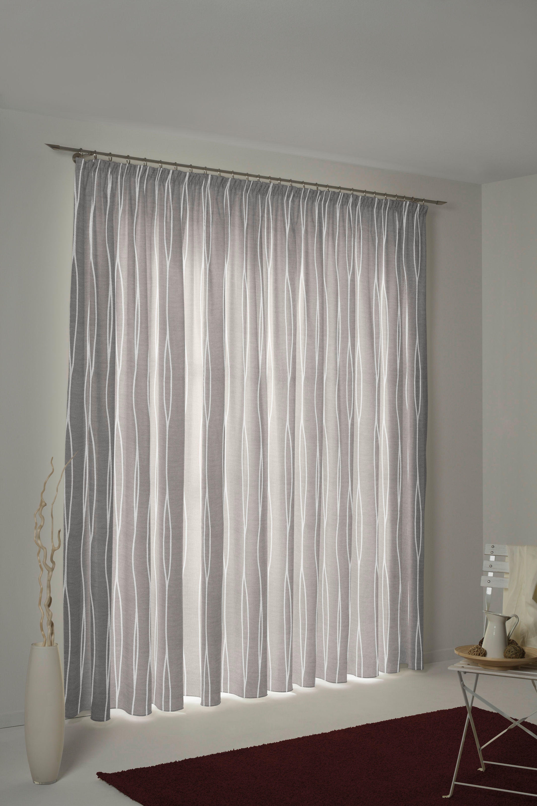 Vorhang "Dallas" Kräuselband 1 Stk. tlg. günstig online kaufen