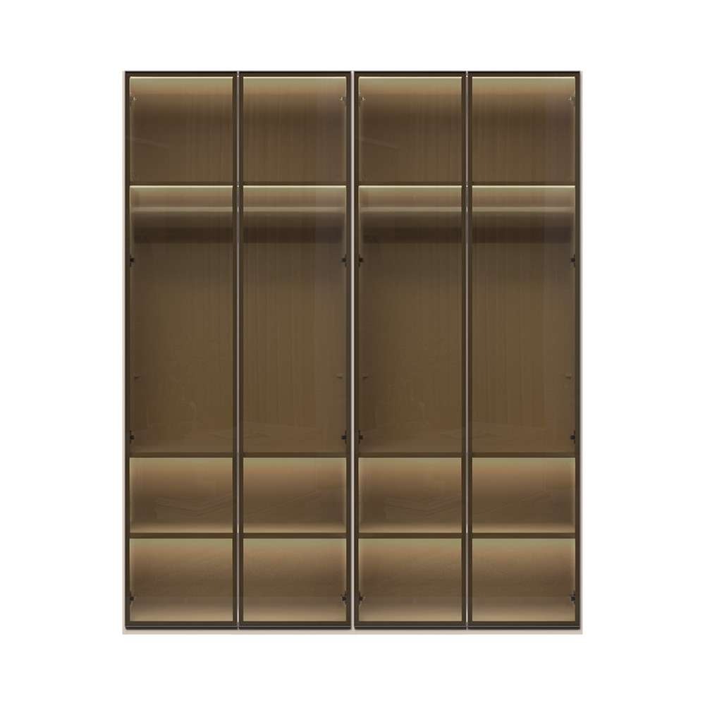 Places of Style Drehtürenschrank "Opera Parsol-Glastüren, LED-Glasbodenbele günstig online kaufen