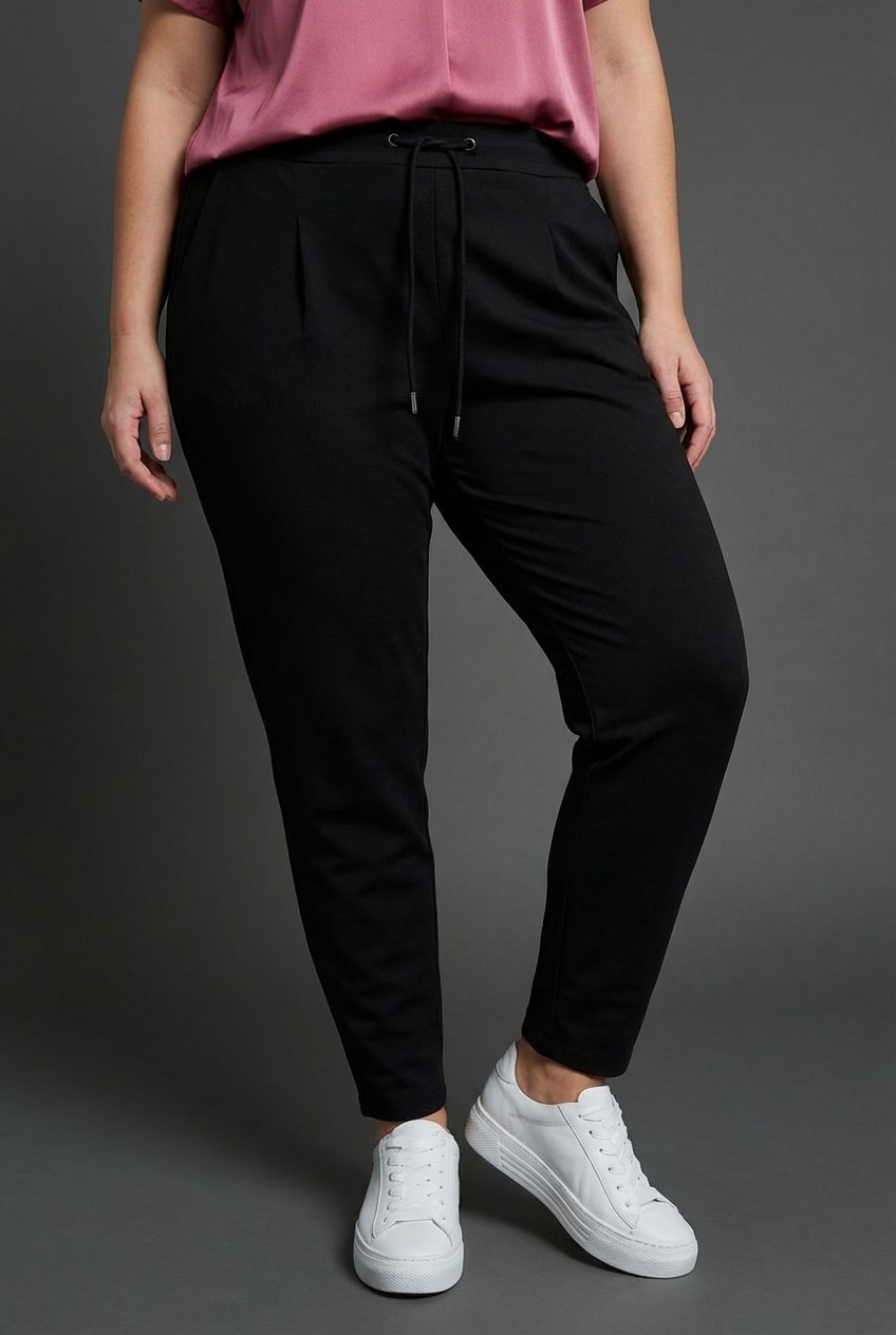 Laura Scott CURVE Jogger Pants "Große Größen" im sportiven Look aus formstabilem, elastischem Stoff
