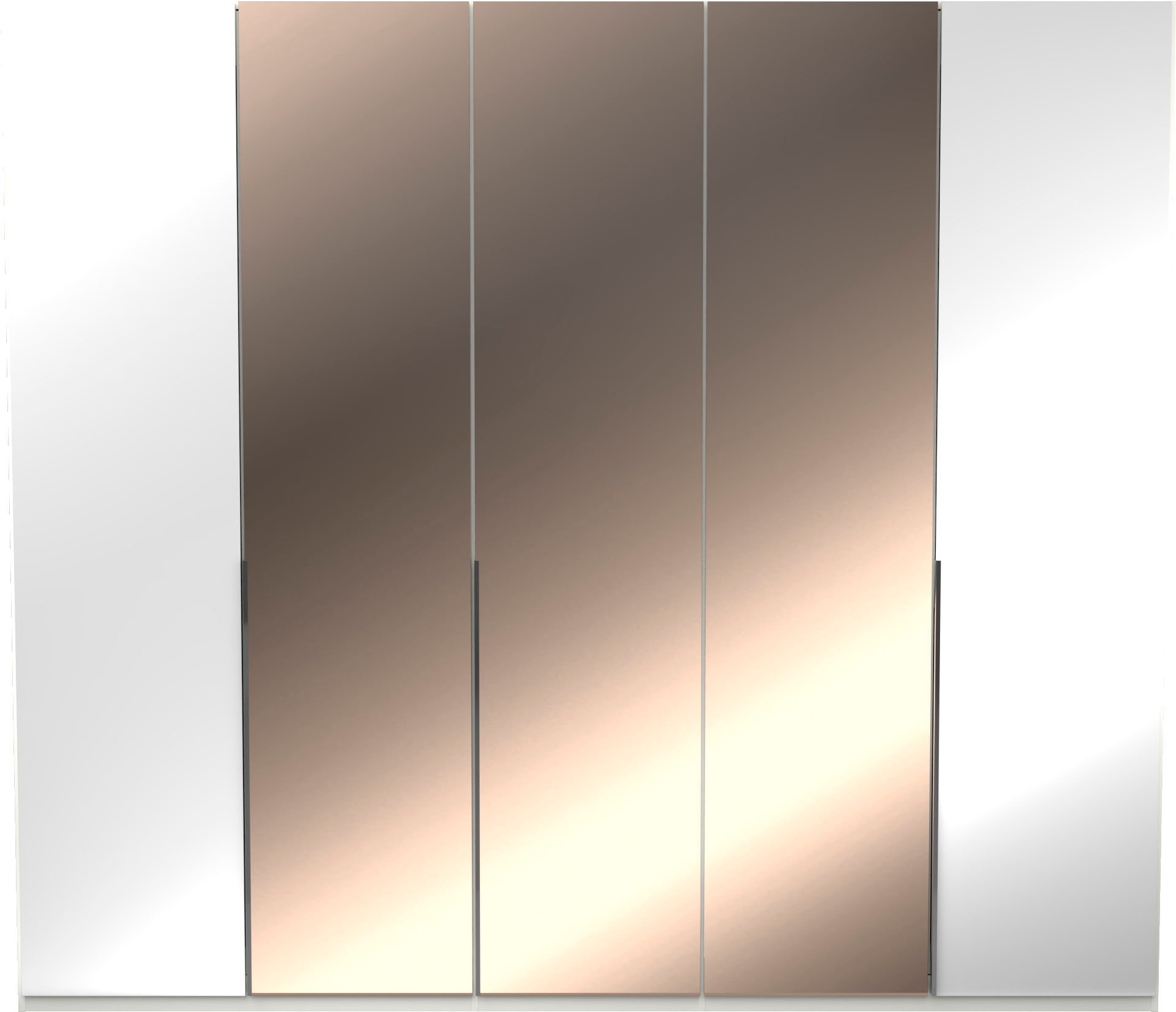 Thumbnail - Musterring Kleiderschrank "San Diego, Kleiderschrank, Schrank, Garderobe, mit Spiegel" weiß, Türen gedämpft,2 Höhen, meh...