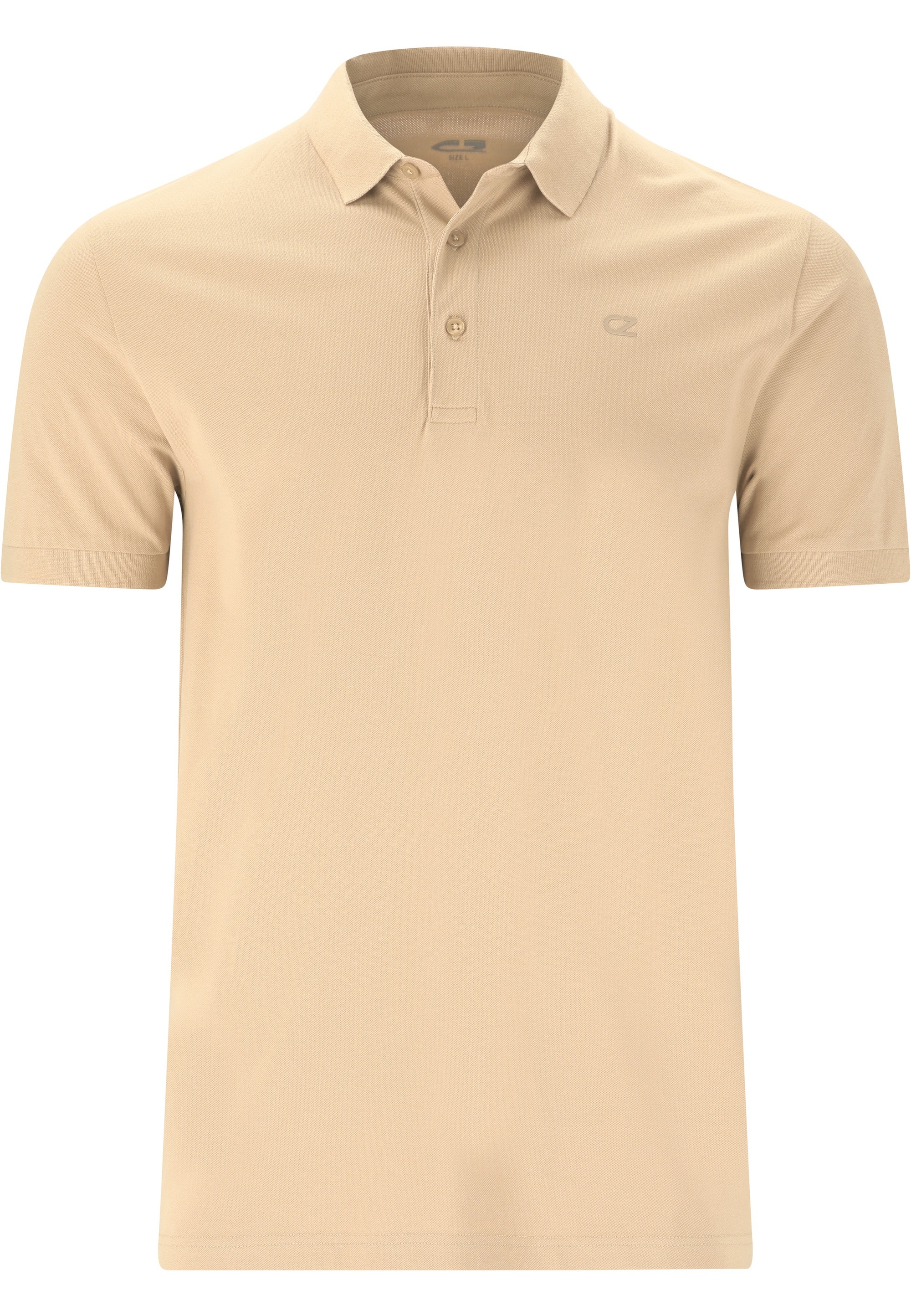 Langarm-Poloshirt CRUZ "Harrold M", Herren, Gr. XXL, grau (hellgrau), 96% Baumwolle, 4% Elasthan, unifarben, normal, ohne Ausschnitt, Shirts, im klassischen und vielseitigen Look 2