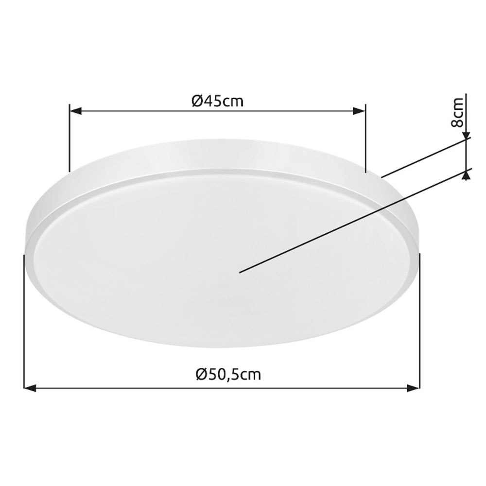 GLOBO LIGHTING LED Deckenleuchte »SONNY«, Leuchtmittel LED-Modul | LED fest integriert, Deckenlampe/rund/Wohnzimmer/Schlafzimmer/modern