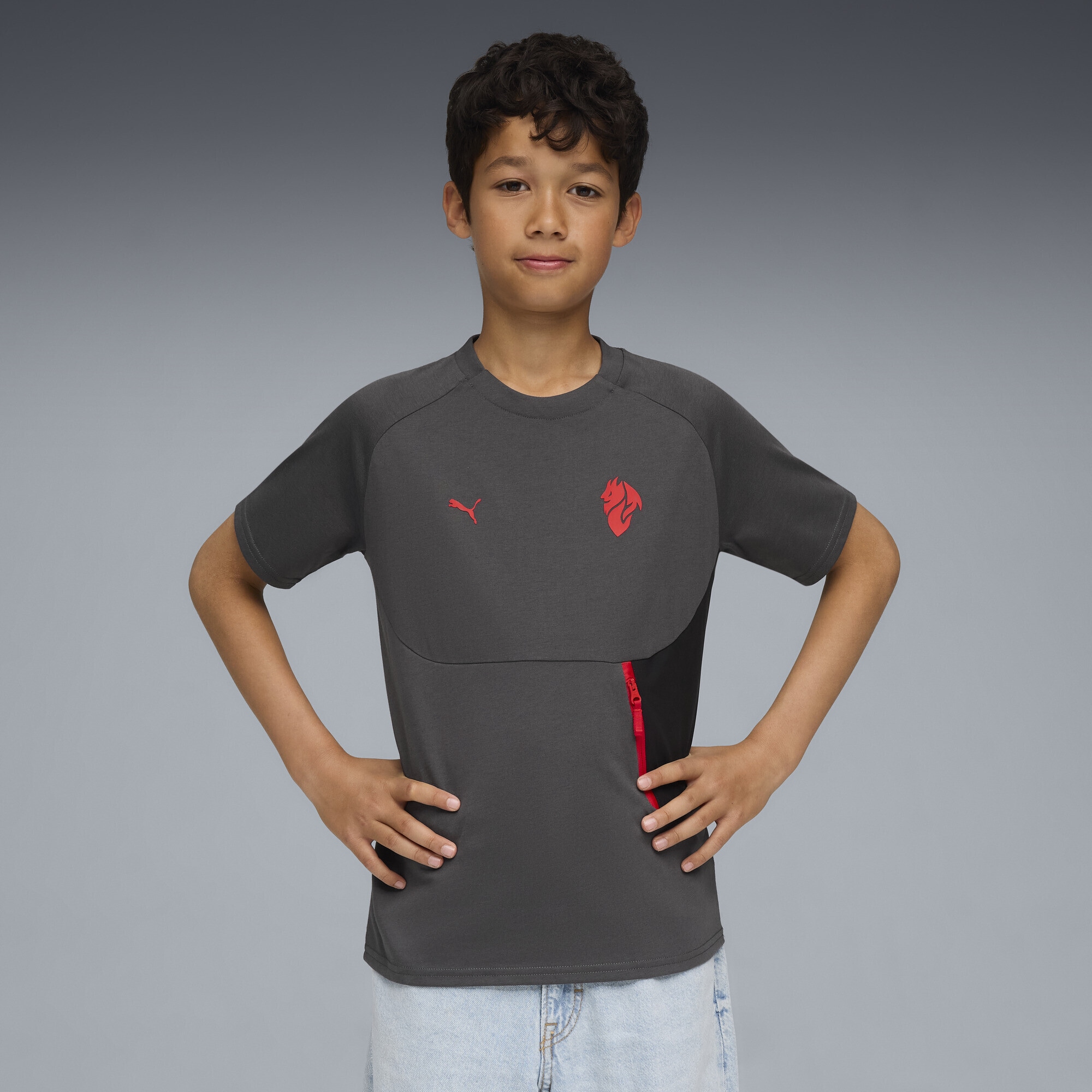 PUMA T-Shirt »AC Milan PUMATECH Pocket T-Shirt Jugendliche«