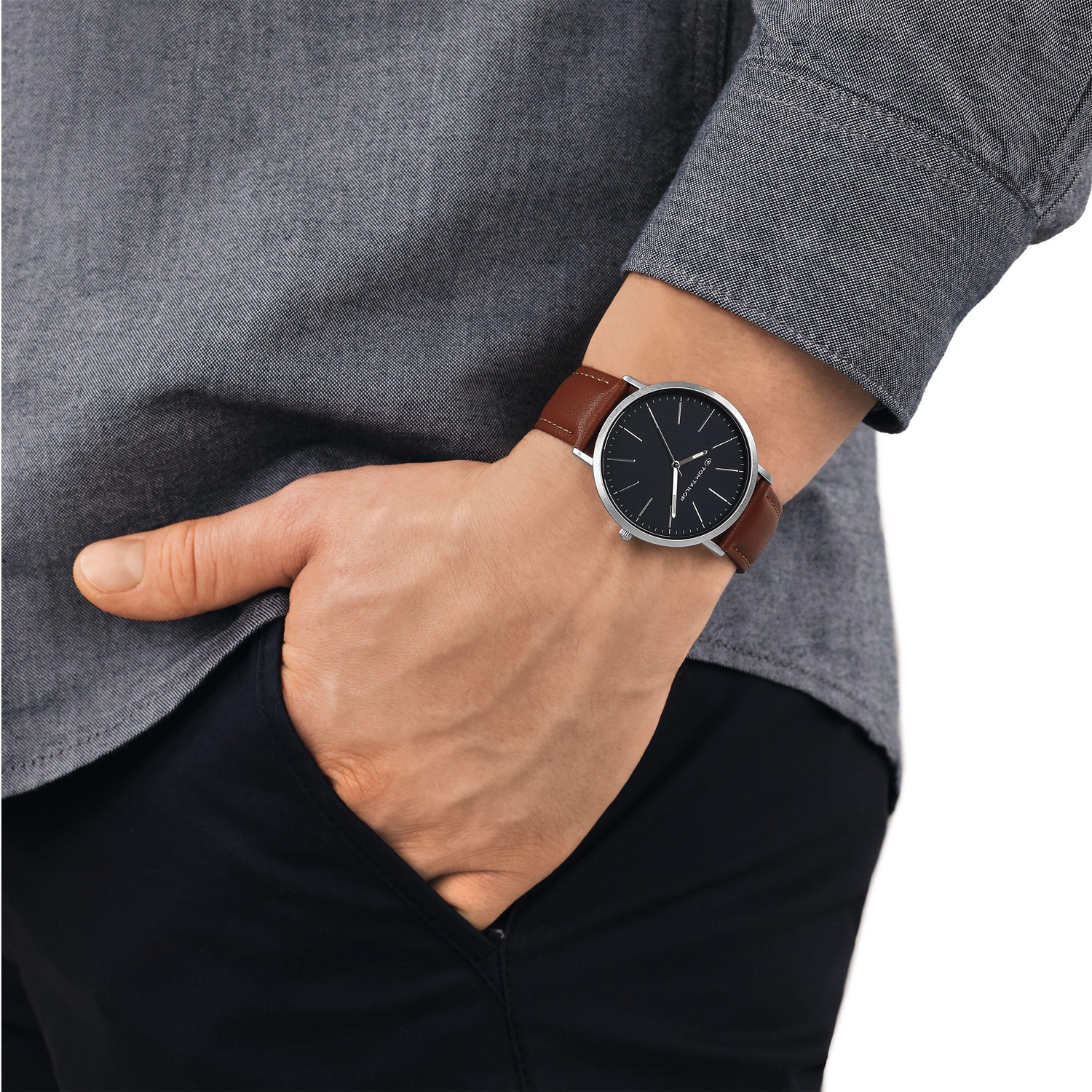 TOM TAILOR Quarzuhr Armbanduhr, Herrenuhr, analog