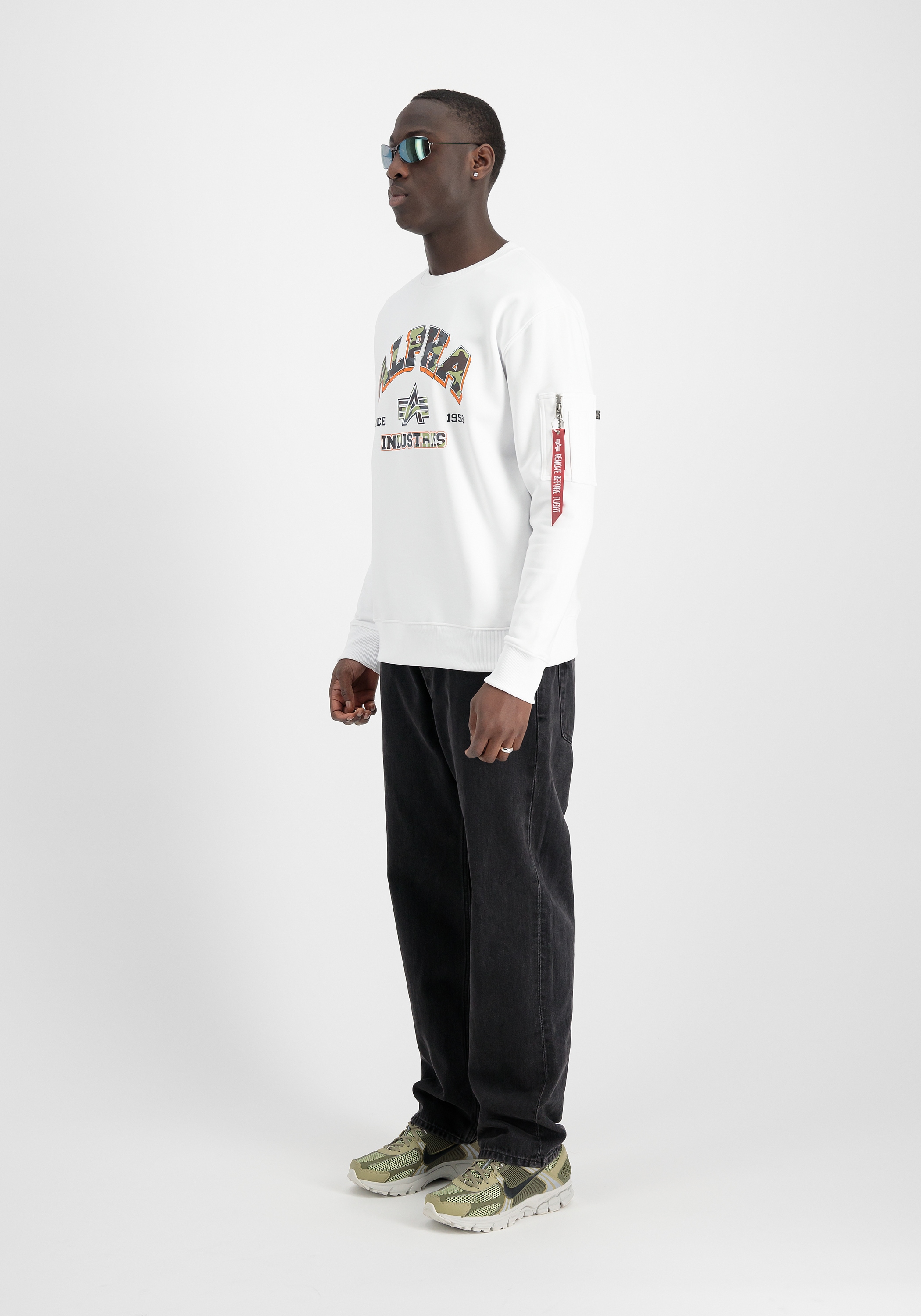 Alpha Industries Sweater »Alpha Industries Men - Sweatshirts College Camo Sweatshirt«