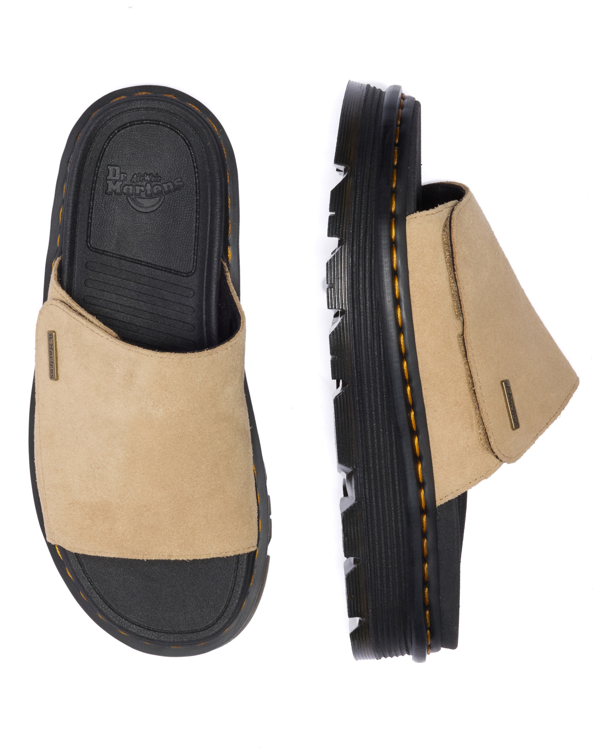 DR. MARTENS Pantolette »Zebzag«  Plateau Slipper, Sommerschuh, Schlupfschuh mit großer Klett-Bandage