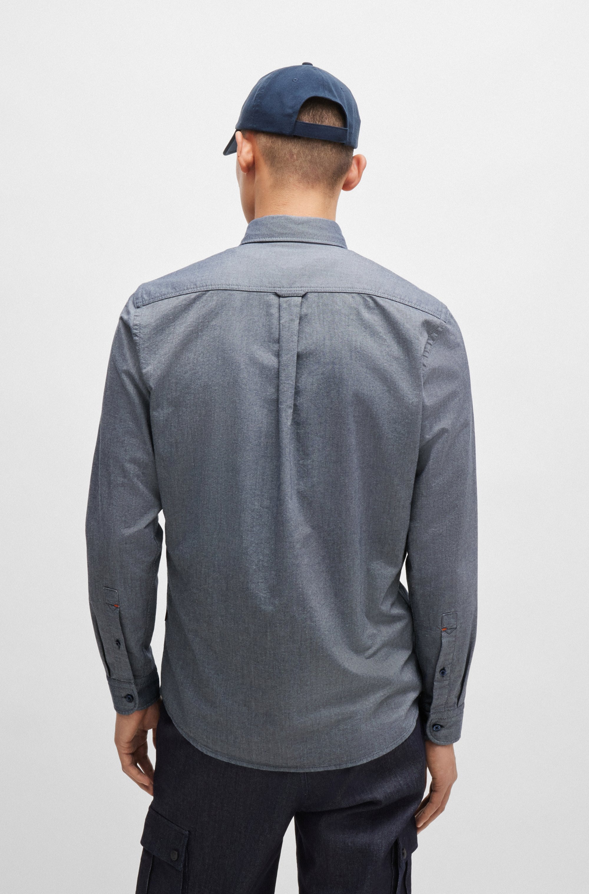 BOSS ORANGE Businesshemd "Rickert", mit Button-down-Kragen günstig online kaufen