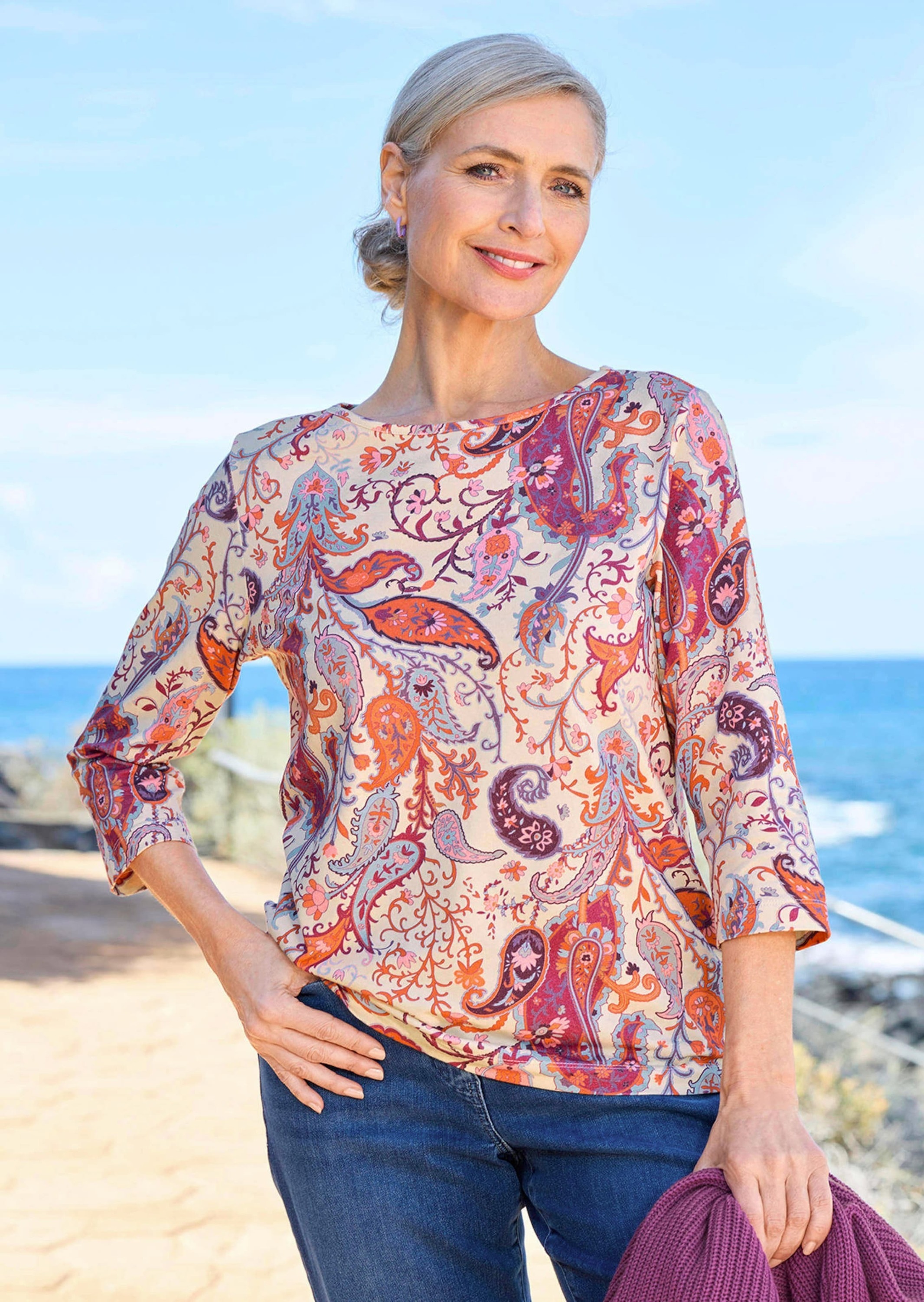 Goldner Women's Short Sleeve Shirt Colorful 42 3