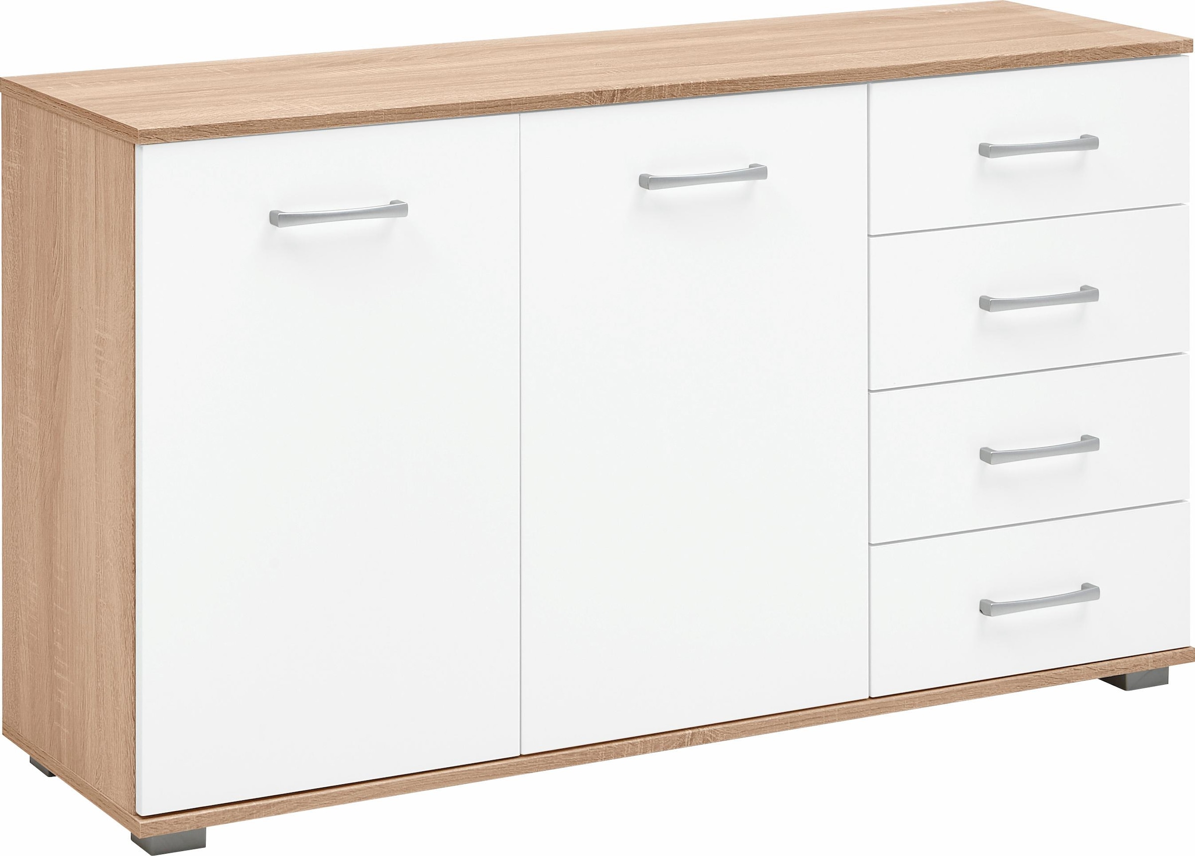 priess Kombikommode "Barcelona mit 4 Schubkästen und Tür in 6 Farben" günstig online kaufen