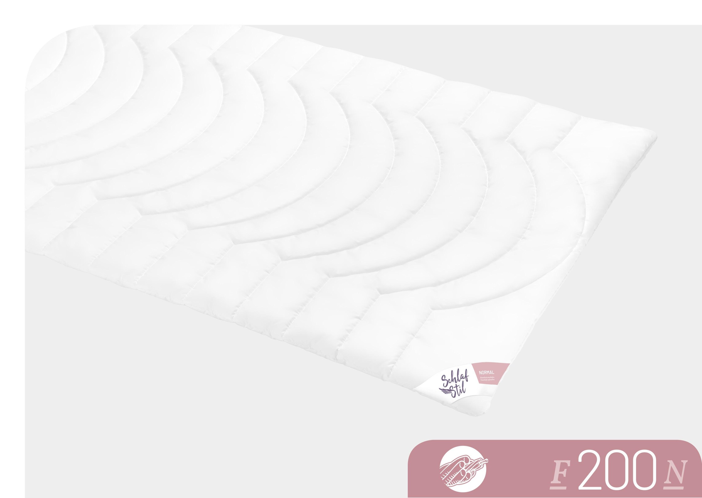 Schlafstil Baumwollbettdecke "F200" normal 1 Stk. tlg. hergestellt in Deuts günstig online kaufen