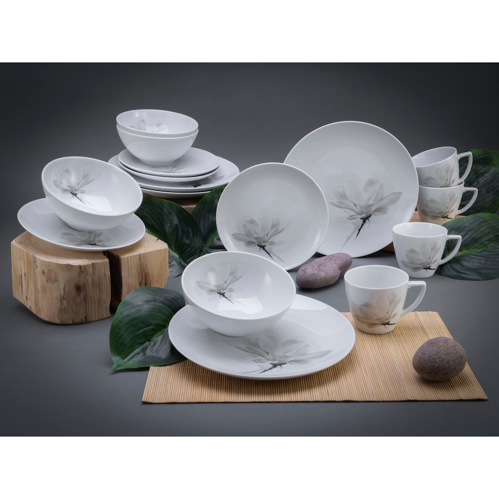 CreaTable Kombiservice »Home Magnolie«, (Set, 16 tlg.)