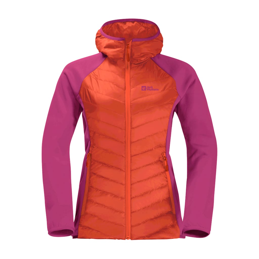 Jack Wolfskin Hybridjacke »ROUTEBURN PRO HYBRID W«, mit Kapuze