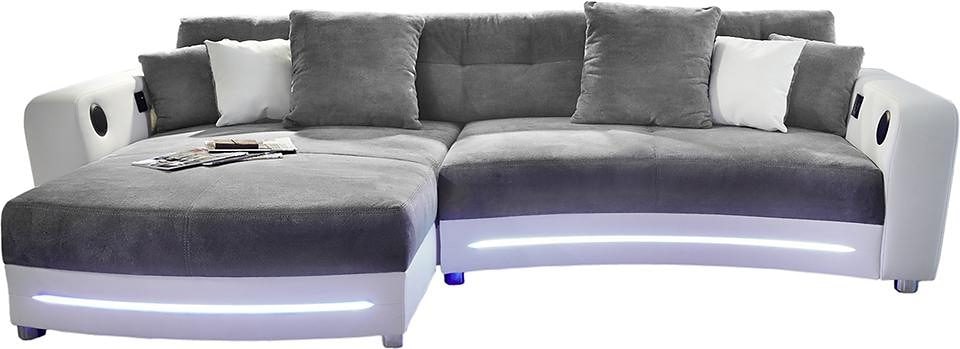 Jockenhöfer Gruppe Ecksofa Laredo, inklusive RGB-LED-Beleuchtung und Bluetooth-Soundsystem