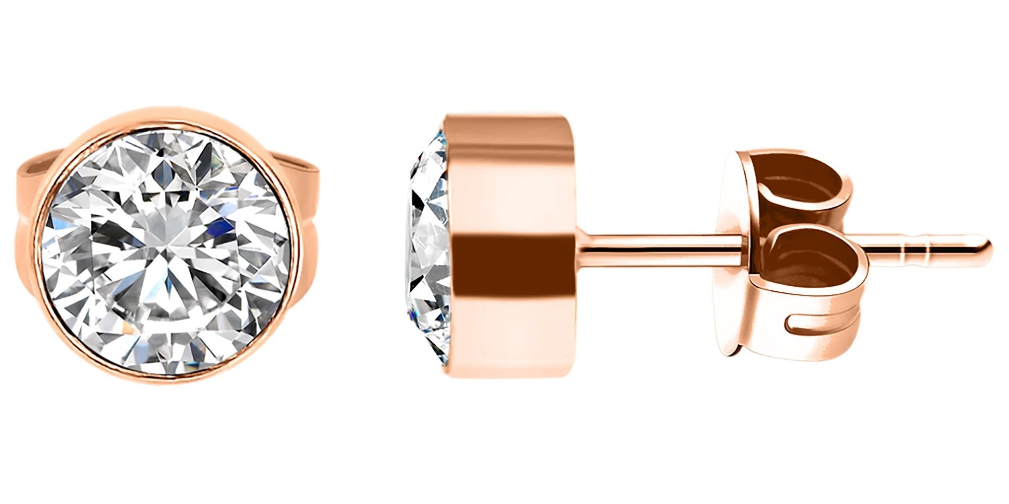 Adelia´s Paar Ohrhänger "Damen Ohrringe – Ohrstecker aus Edelstahl mit Stra günstig online kaufen