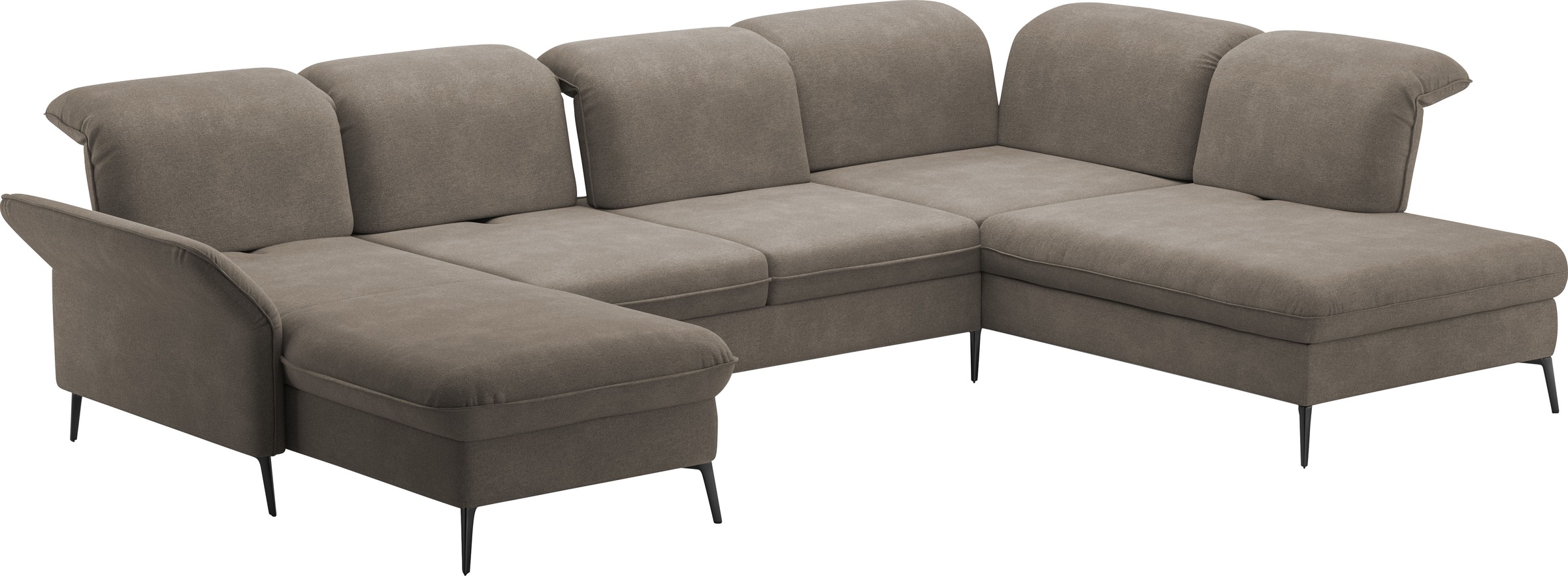 sit&more Wohnlandschaft »Emely«, mit Sitztiefenverstellung optional mit Bettfunktion und Bettkasten