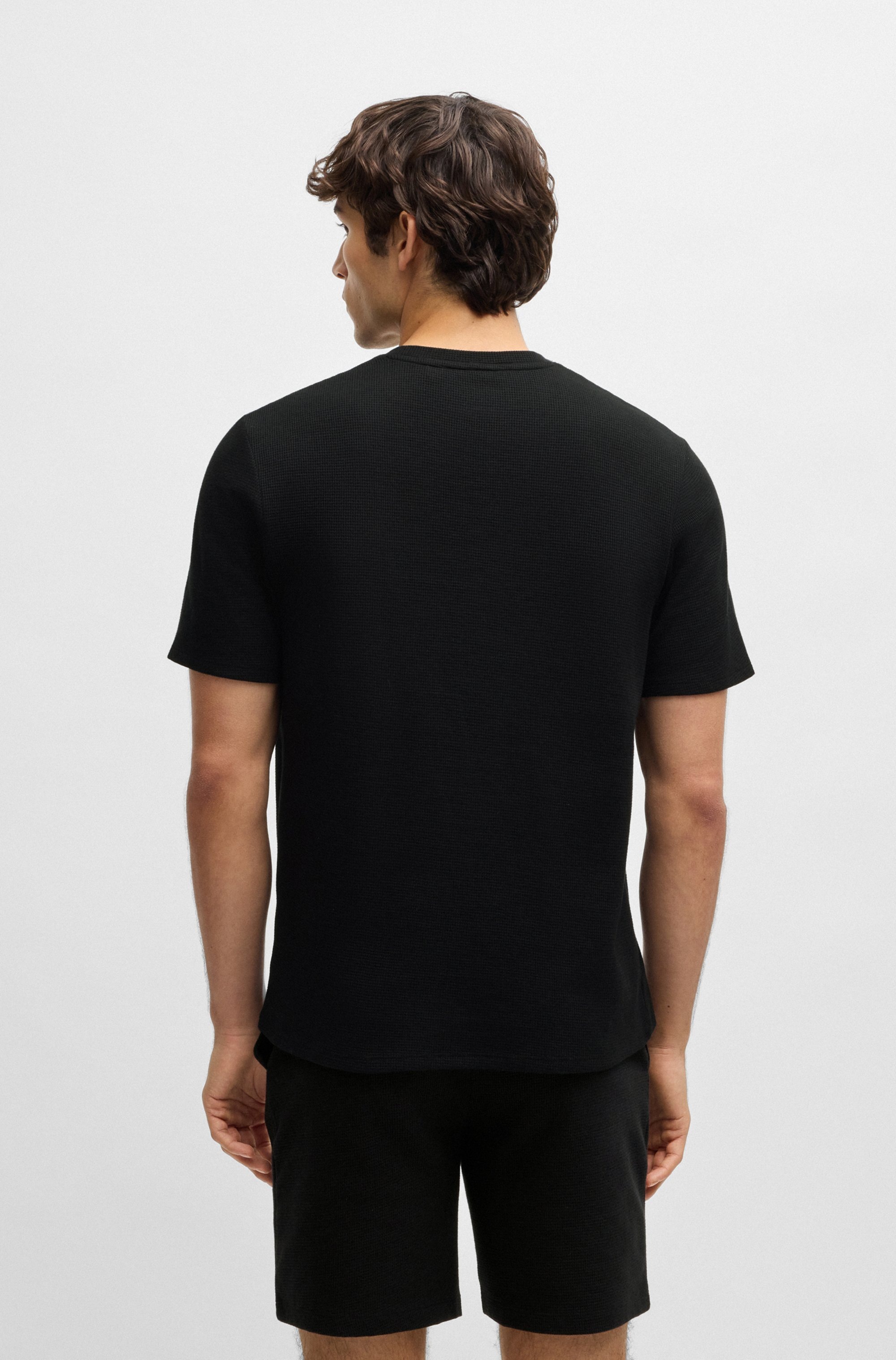 BOSS Pyjamaoberteil "Waffle T-Shirt" günstig online kaufen