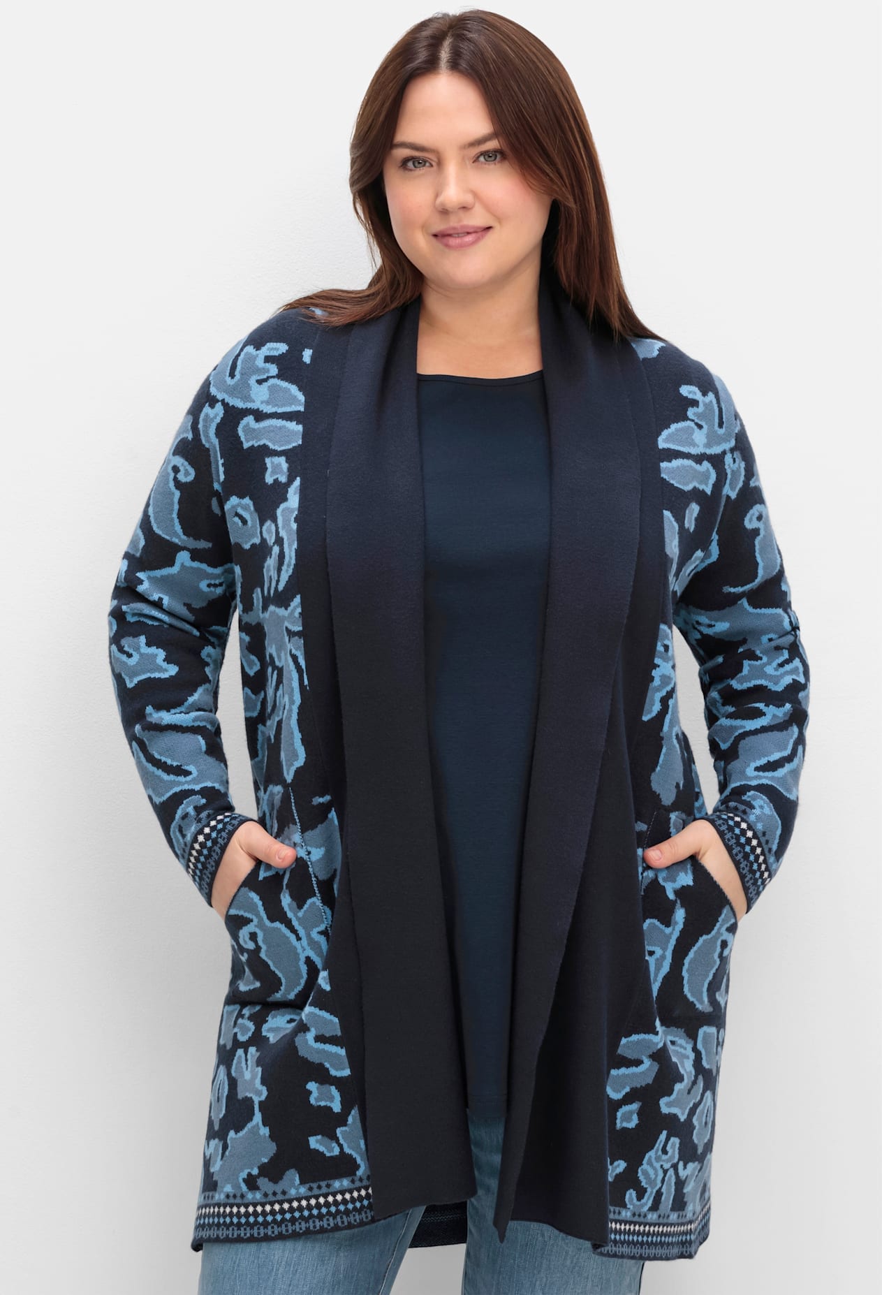 Sheego Longstrickjacke günstig online kaufen
