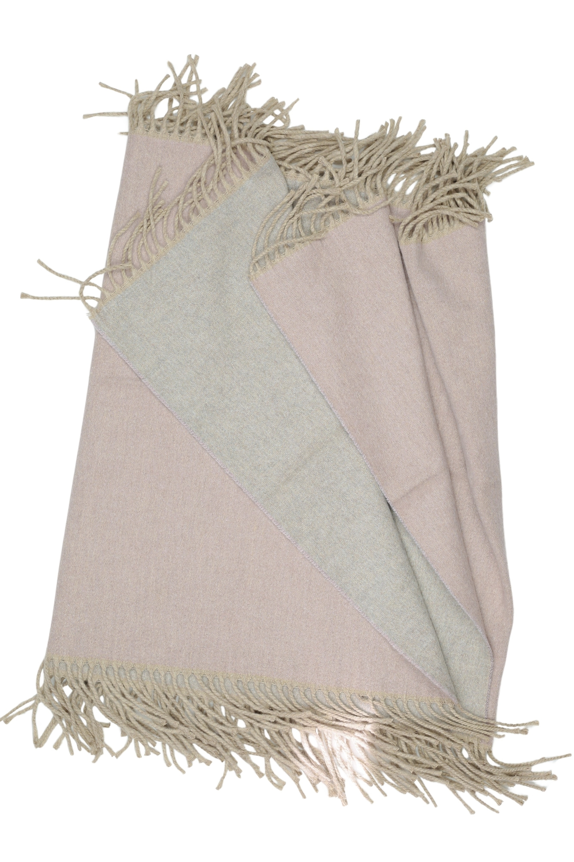 COLLEZIONE ALESSANDRO Wollschal »Wendeschal«, in rosa-grau, Made in Italy
