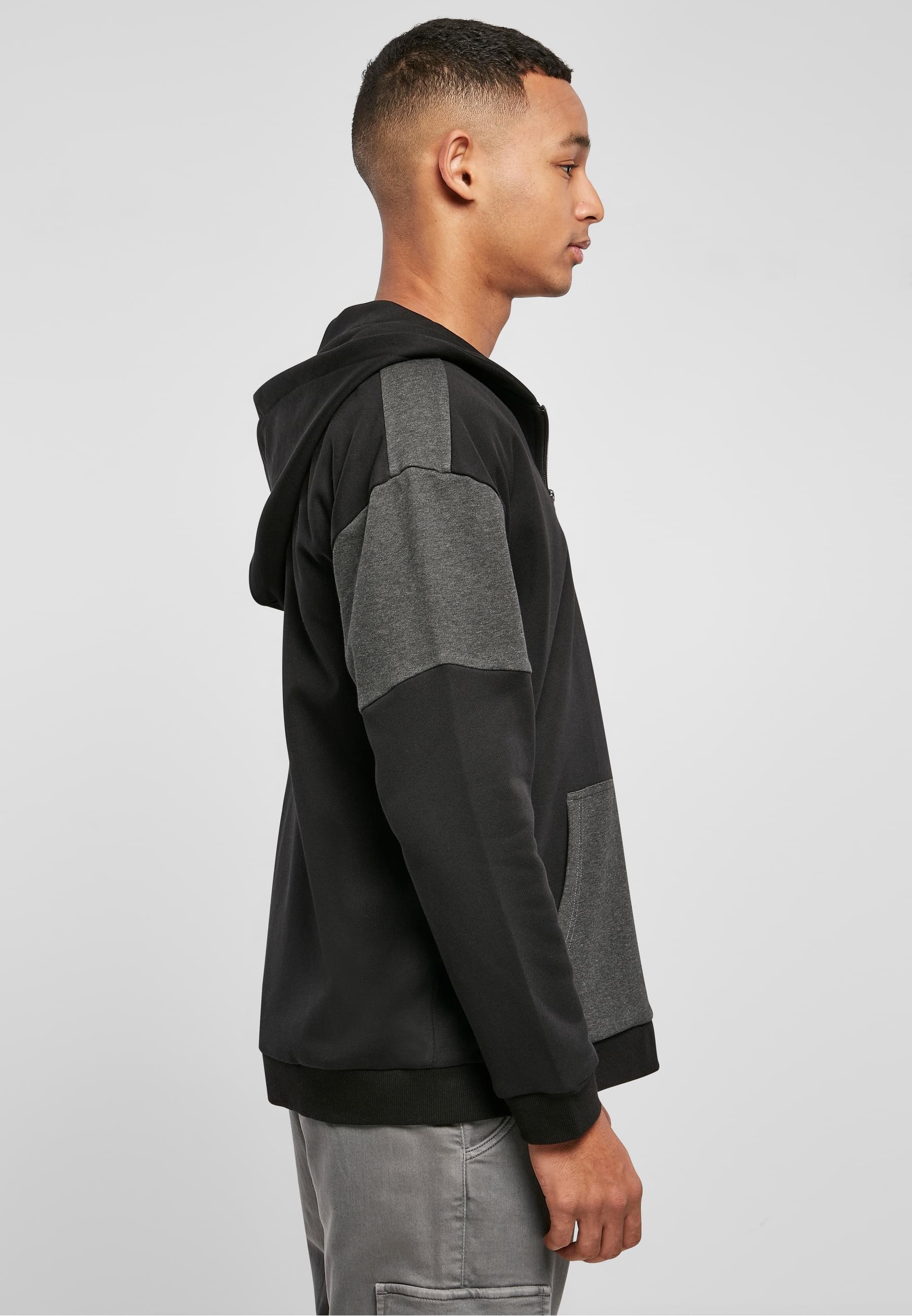 URBAN CLASSICS Sweatjacke »Urban Classics Herren Oversized Patch Zip Hoody«