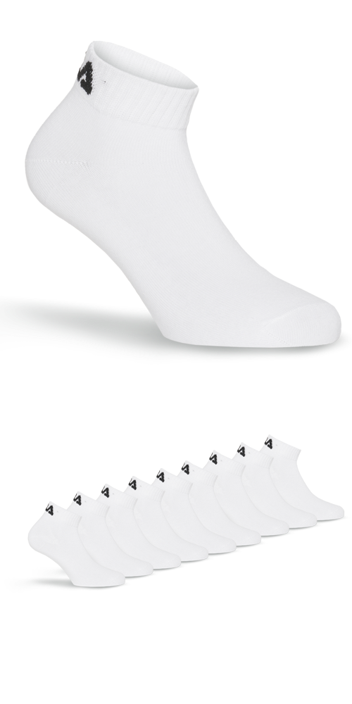 Fila Kurzsocken "UNISEX QUARTER PLAIN SOCKS" 9 tlg. mit klassischem Logo günstig online kaufen