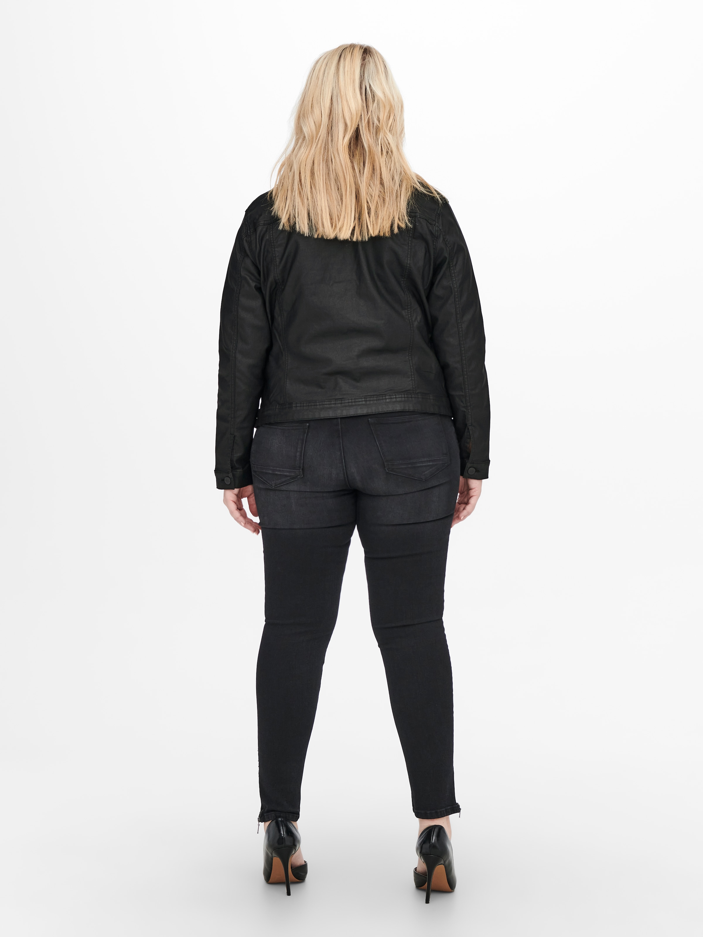 ONLY CARMAKOMA Lederimitatjacke »CARWESPA LIFE COATED DNM JACKET«