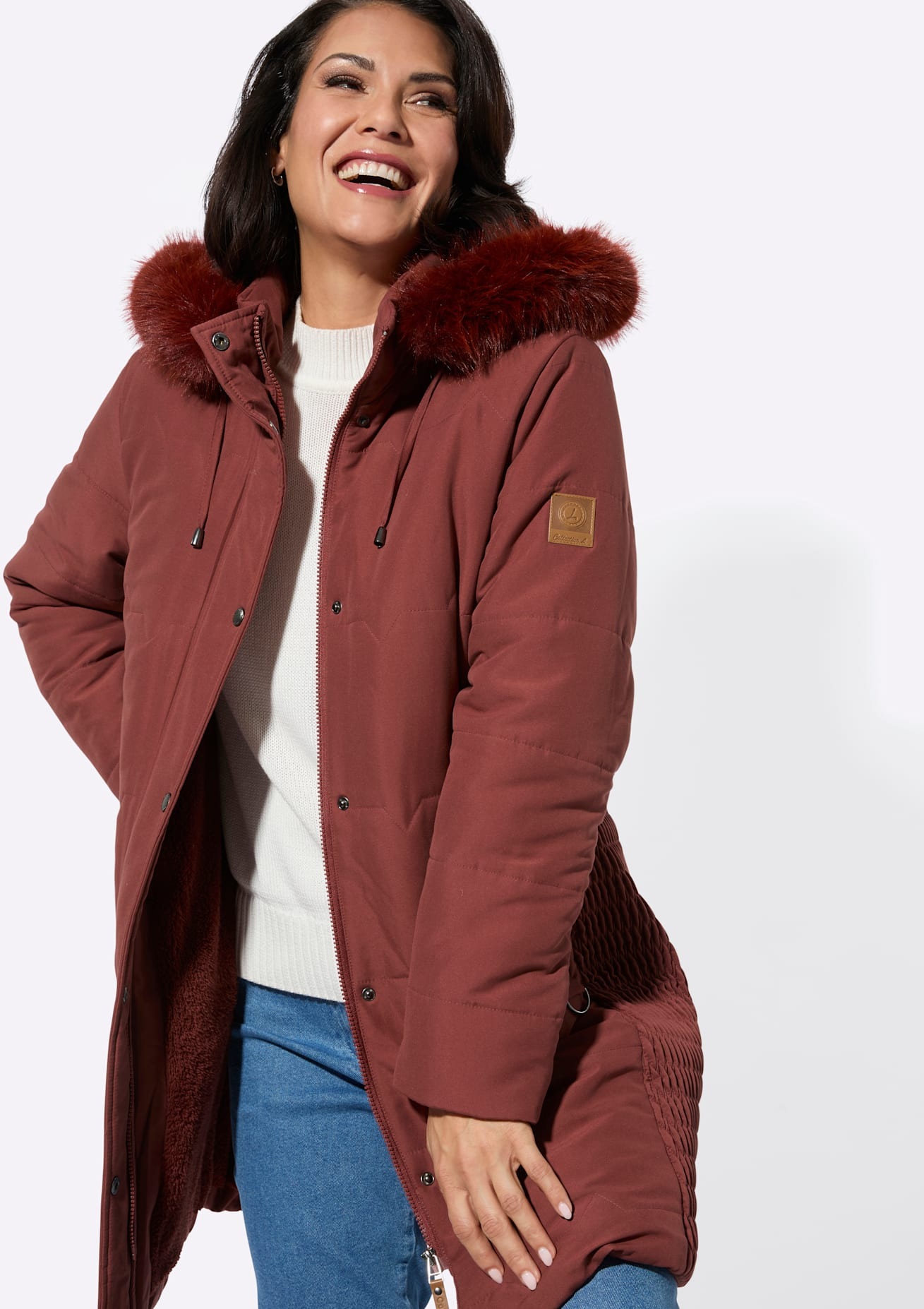 Casual Looks Steppjacke mit Kapuze