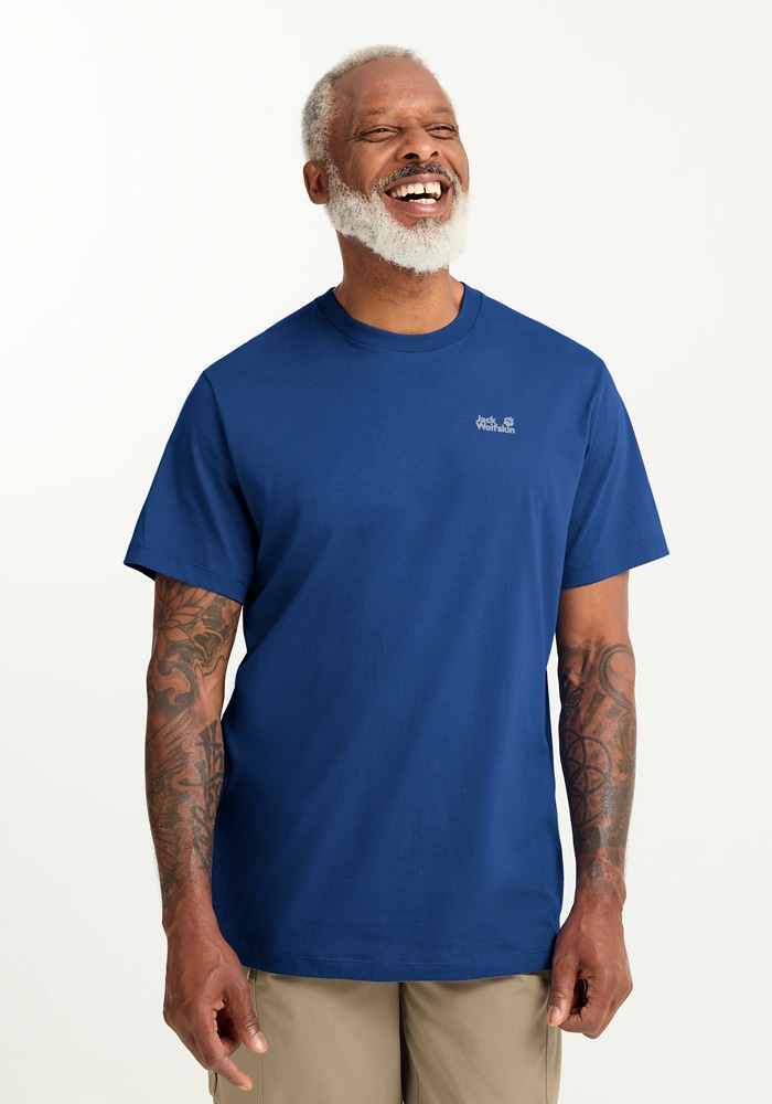 Jack Wolfskin T-Shirt "ESSENTIAL T M" T-Shirt aus Bio-Baumwolle, atmungsaktiv, weiches Single Jersey