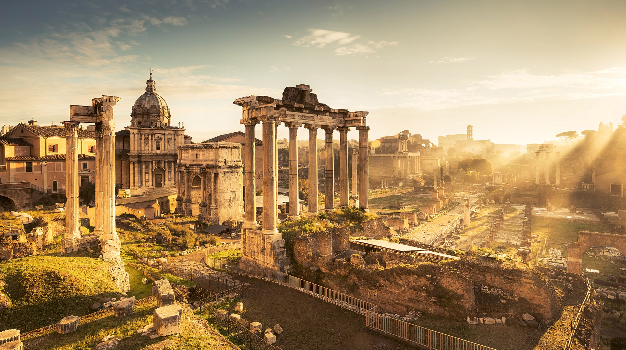 Komar Vliestapete "Forum Romanum", 500x280 cm (Breite x Höhe), Wohnzimmer, Schlafzimmer