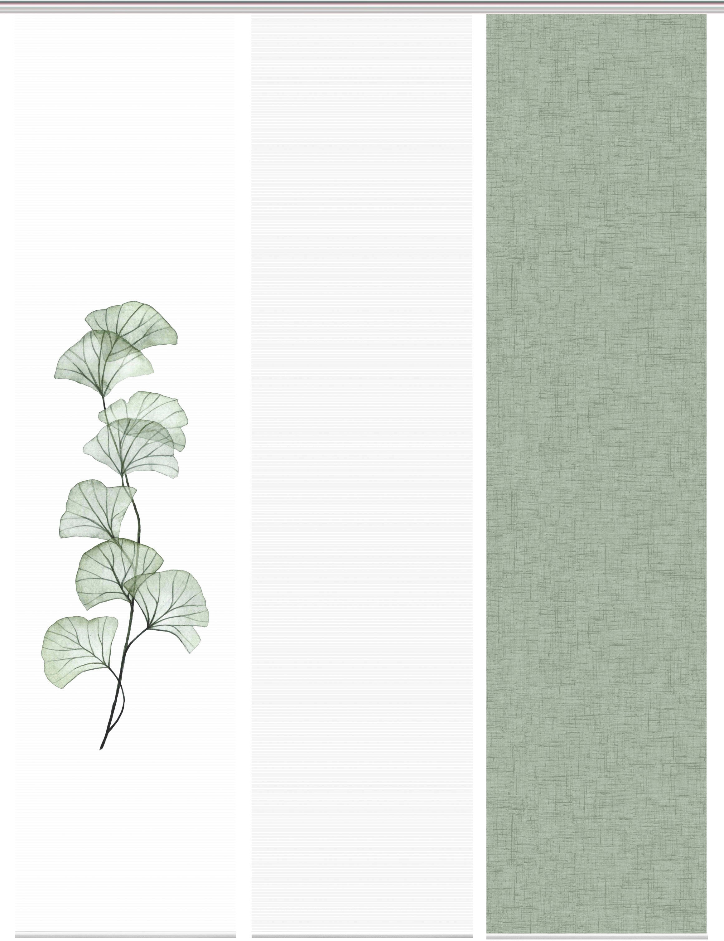 Thumbnail - Vision S Schiebegardine "BERTO 3er SET" Paneelwagen 3 Stk. tlg. Schiebevorhang Digidruck 3er Set BERTO