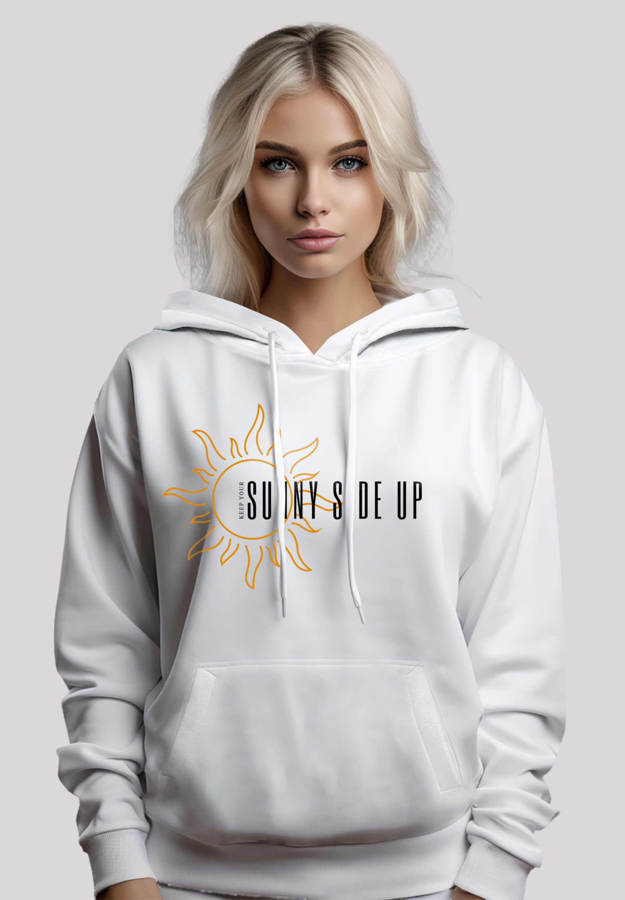 F4NT4STIC Kapuzenpullover »Sunny side up«, Hoodie, Warm, Bequem