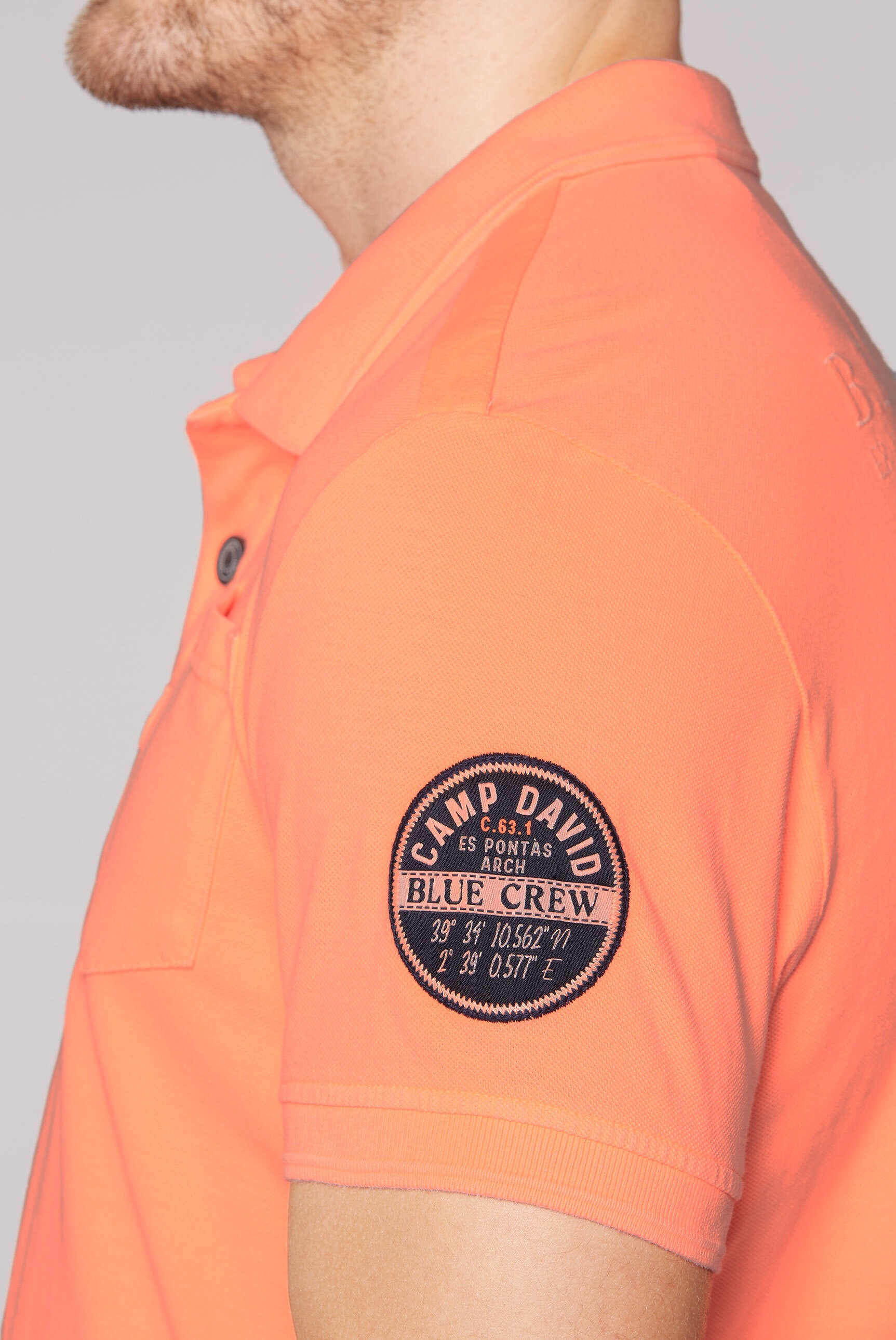 CAMP DAVID Poloshirt, mit Brusttasche