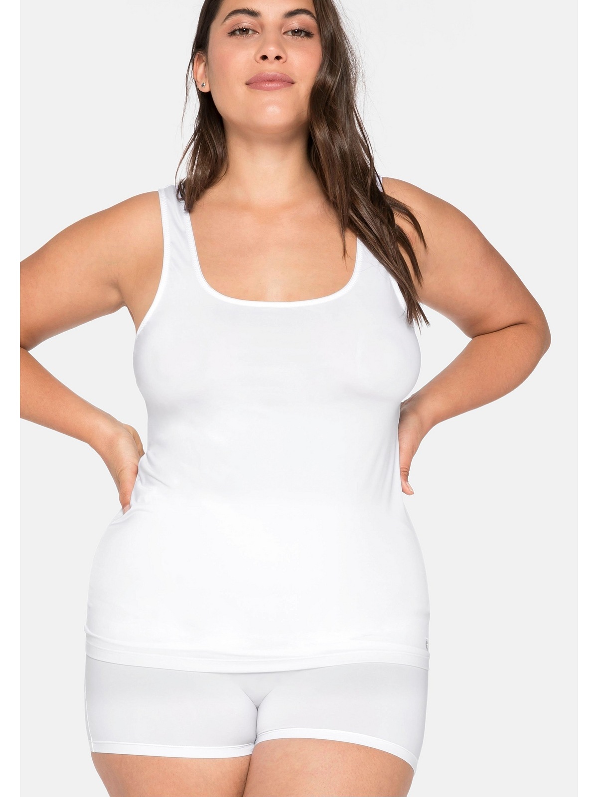 Sheego Unterhemd »Große Größen« in extralanger Form aus Microfaser